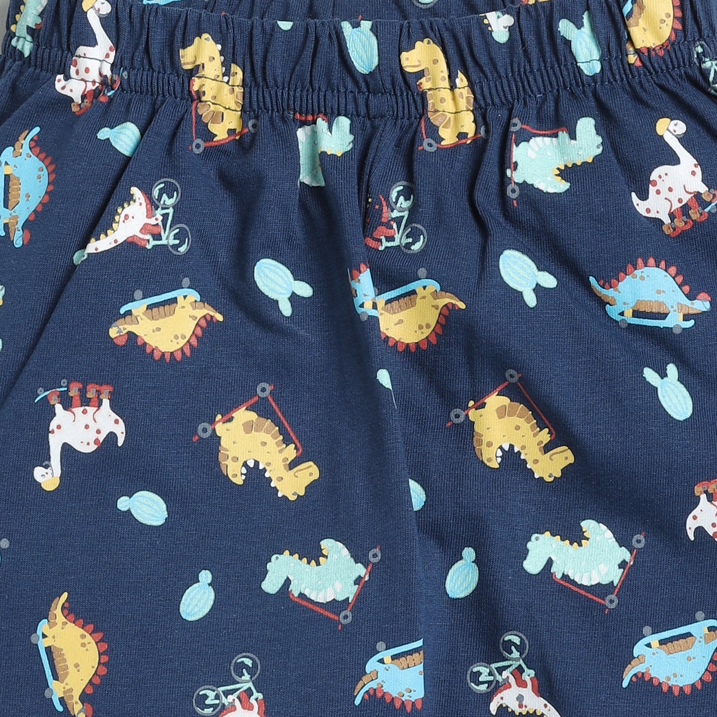 Dino Print full-Sleeves Nightsuit Set