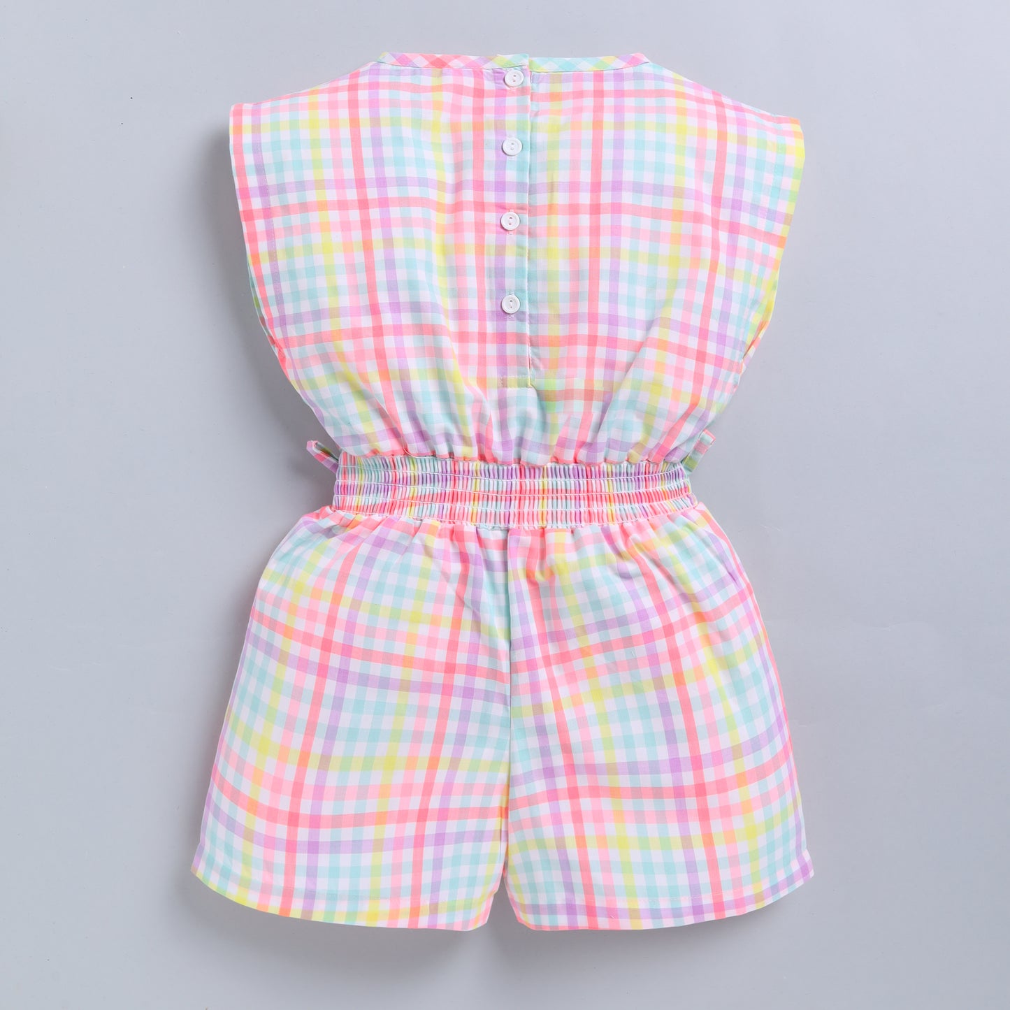 Multicolour Checks Pattern Jumpsuit