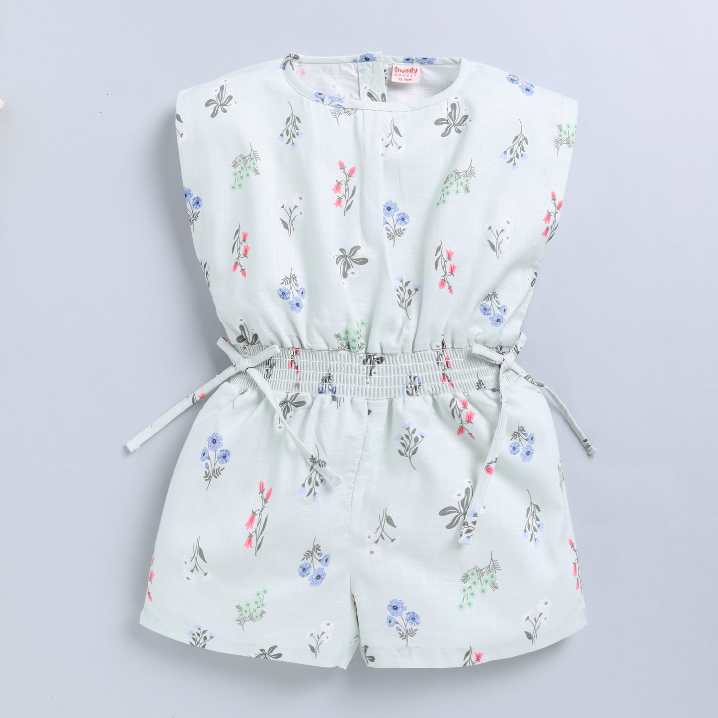 Floral Print Half Jumpsuit