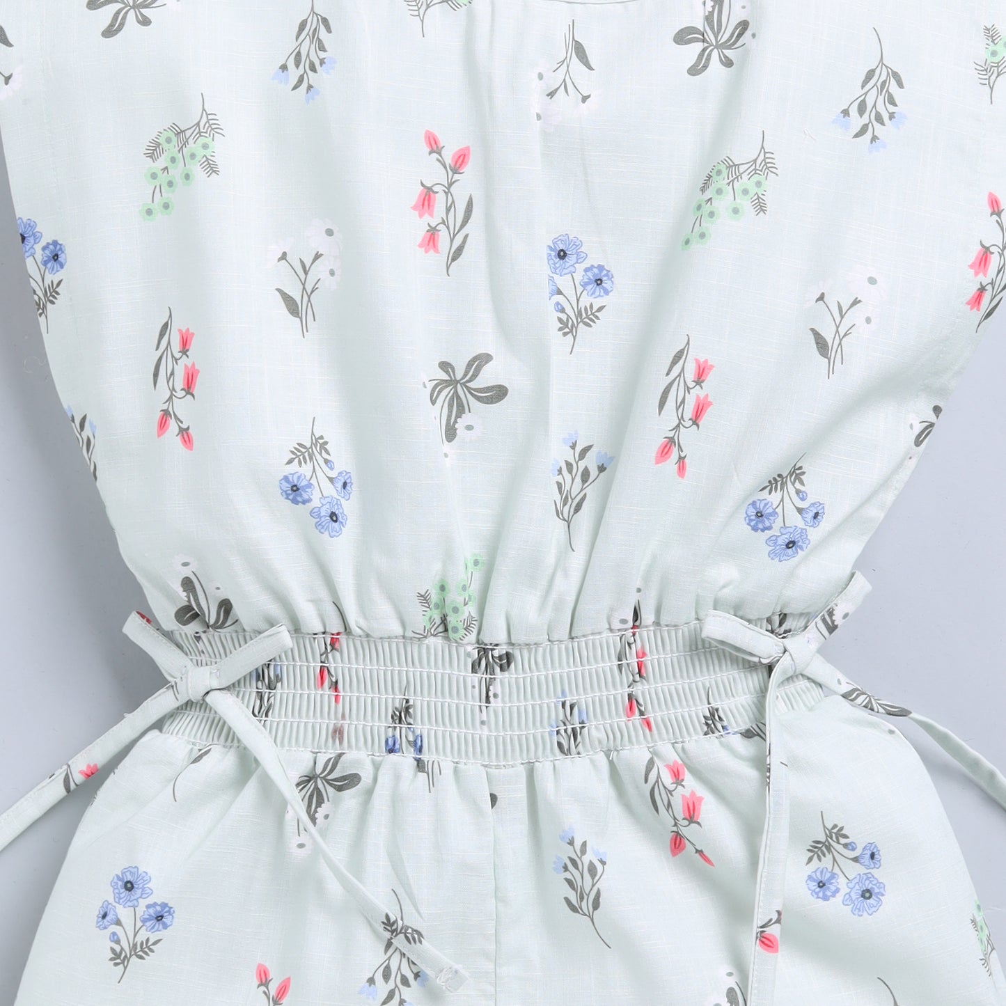 Floral Print Half Jumpsuit