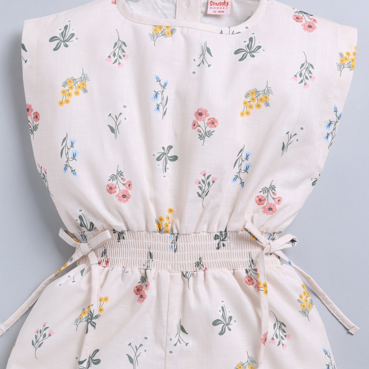Floral Print Half Jumpsuit