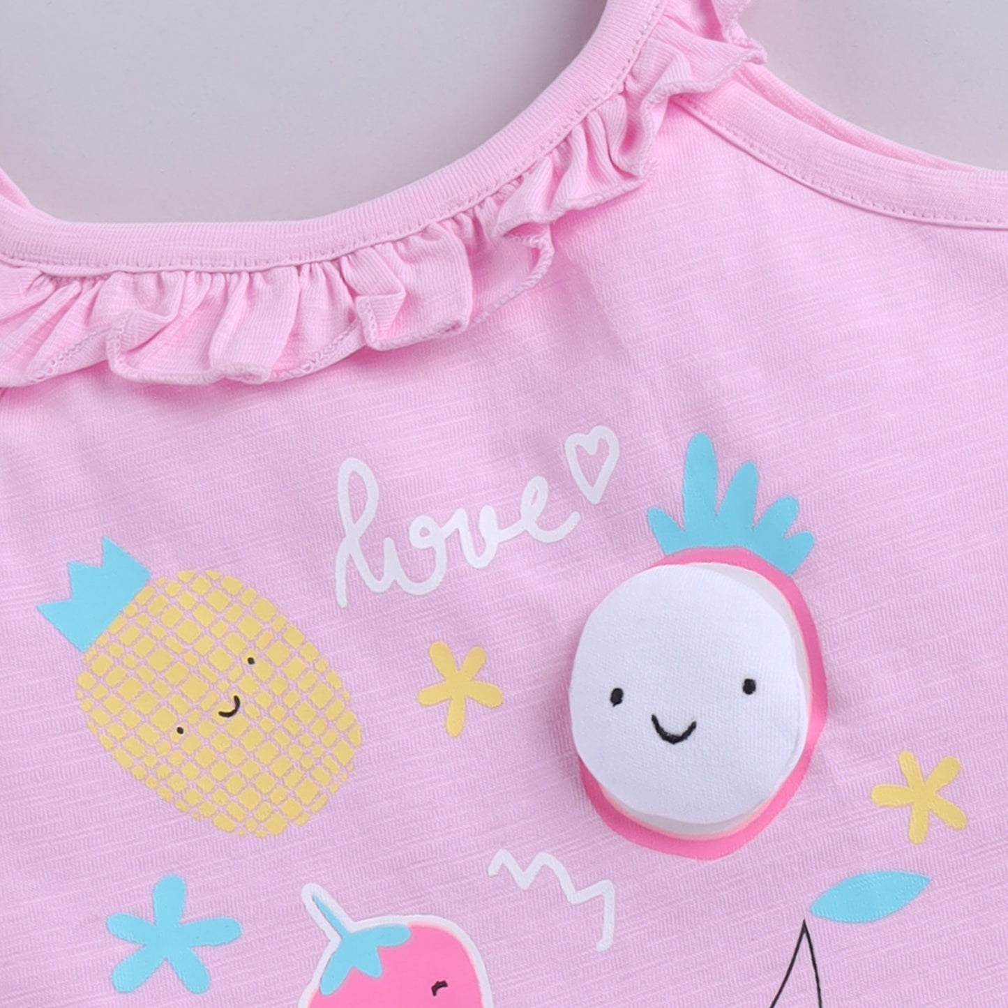 Glitter Print Top with Shorts