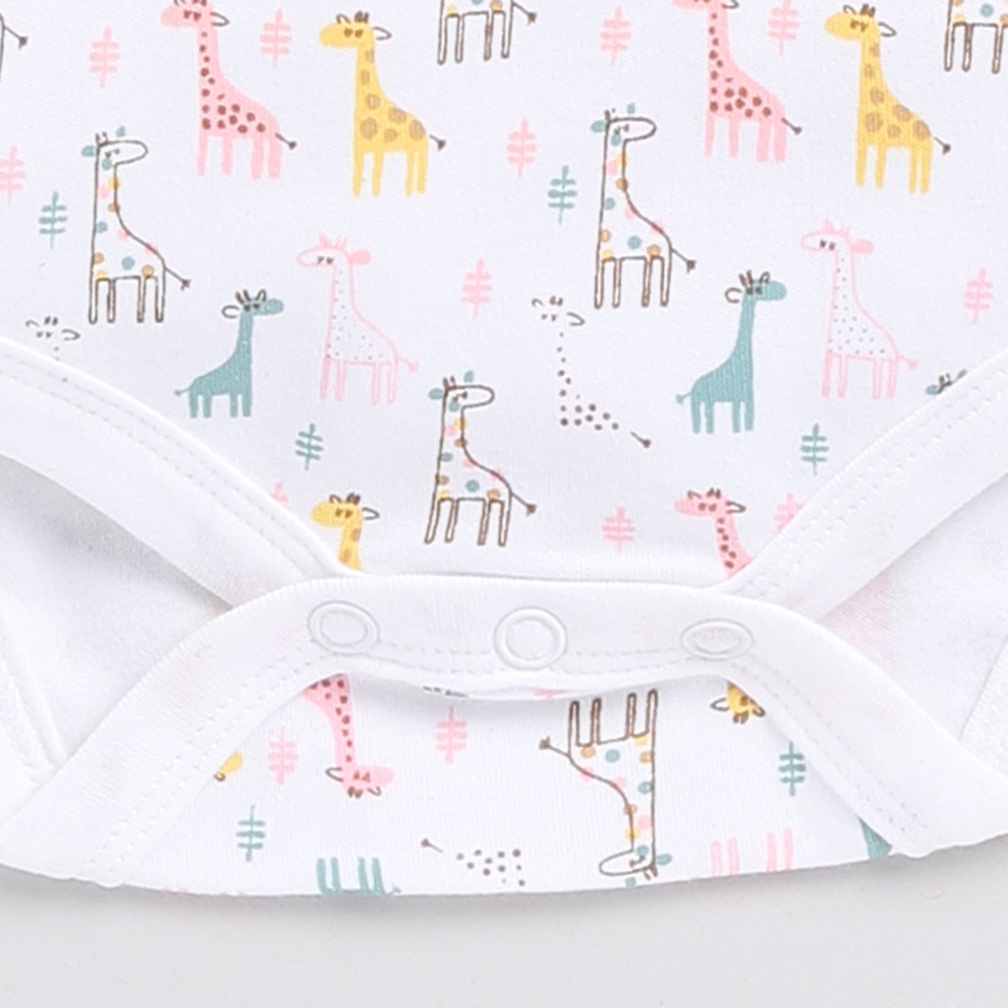 Pack of Three Giraffe Theme Onesies with Diaper Legging