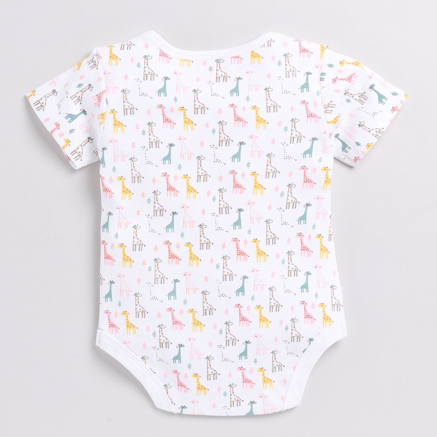 Pack of Three Giraffe Theme Onesies with Diaper Legging