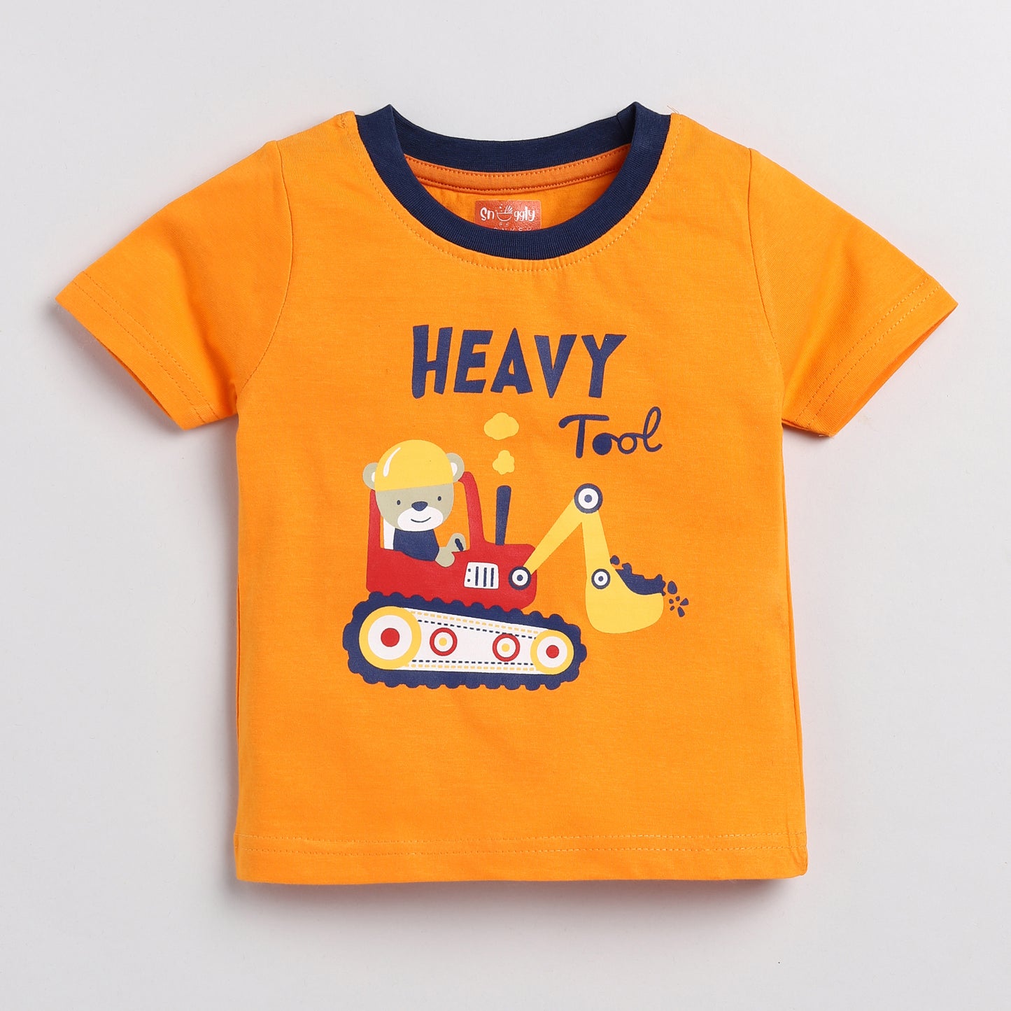 Tractor Print Half -Sleeves T-shirt & Pyajama Set