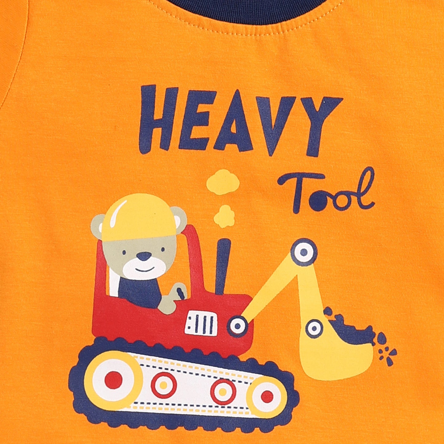 Tractor Print Half -Sleeves T-shirt & Pyajama Set