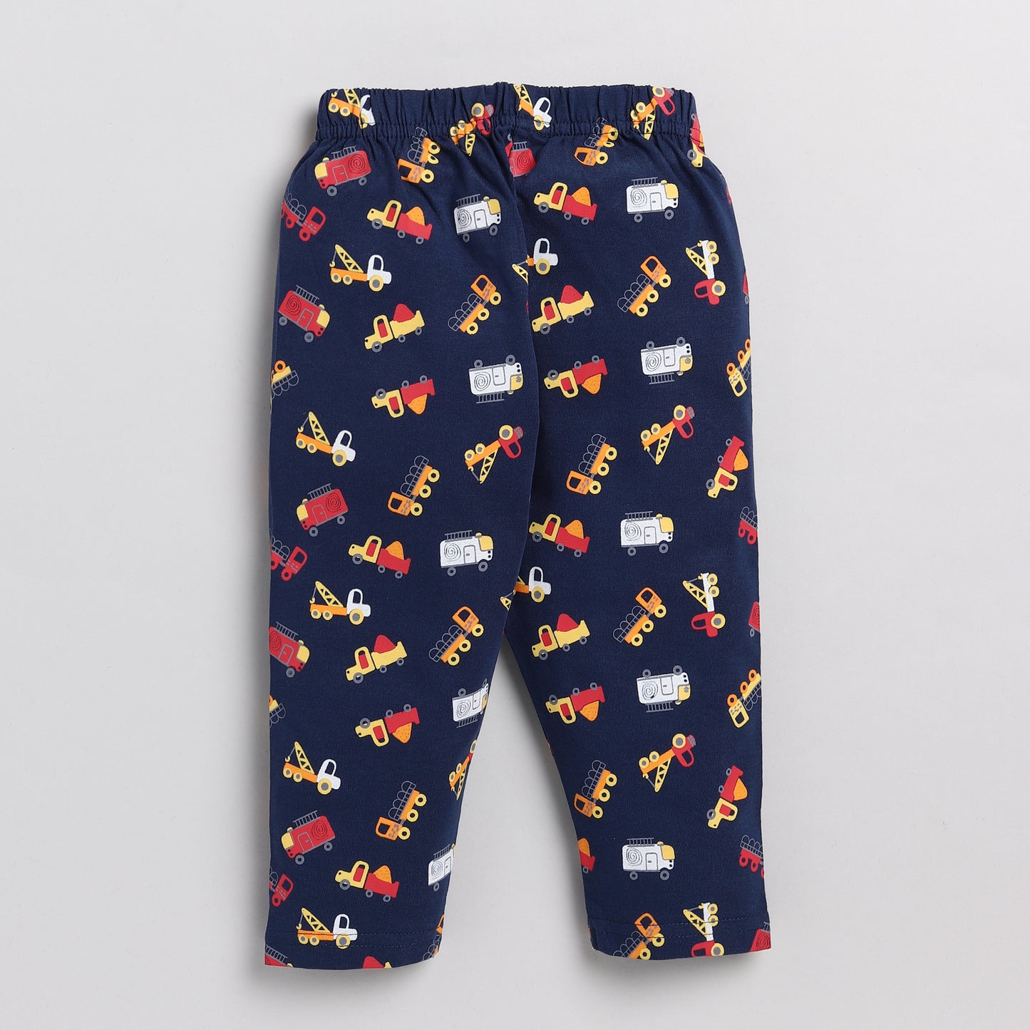 Tractor Print Half -Sleeves T-shirt & Pyajama Set
