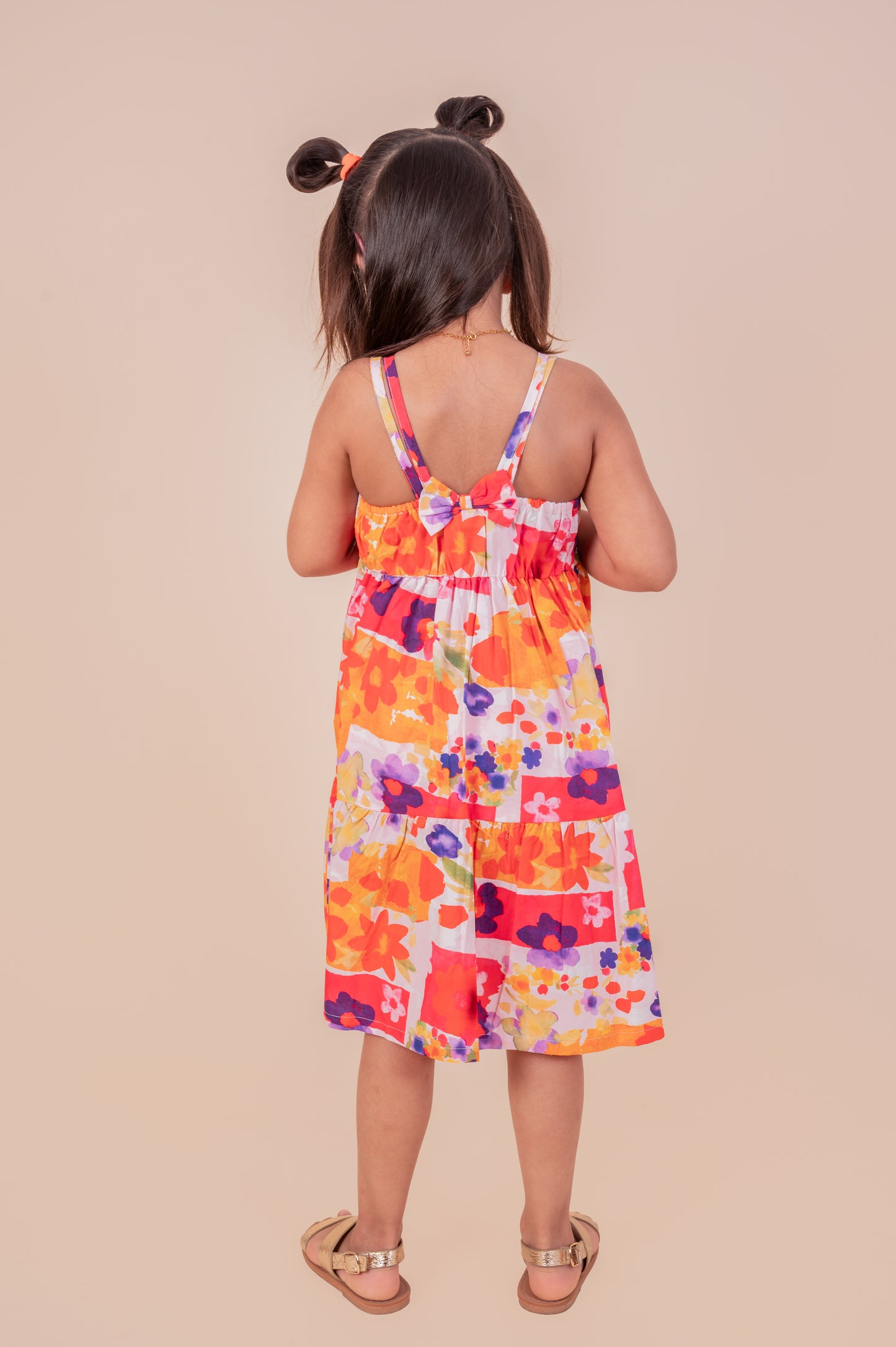 Cute abstract print summer dress