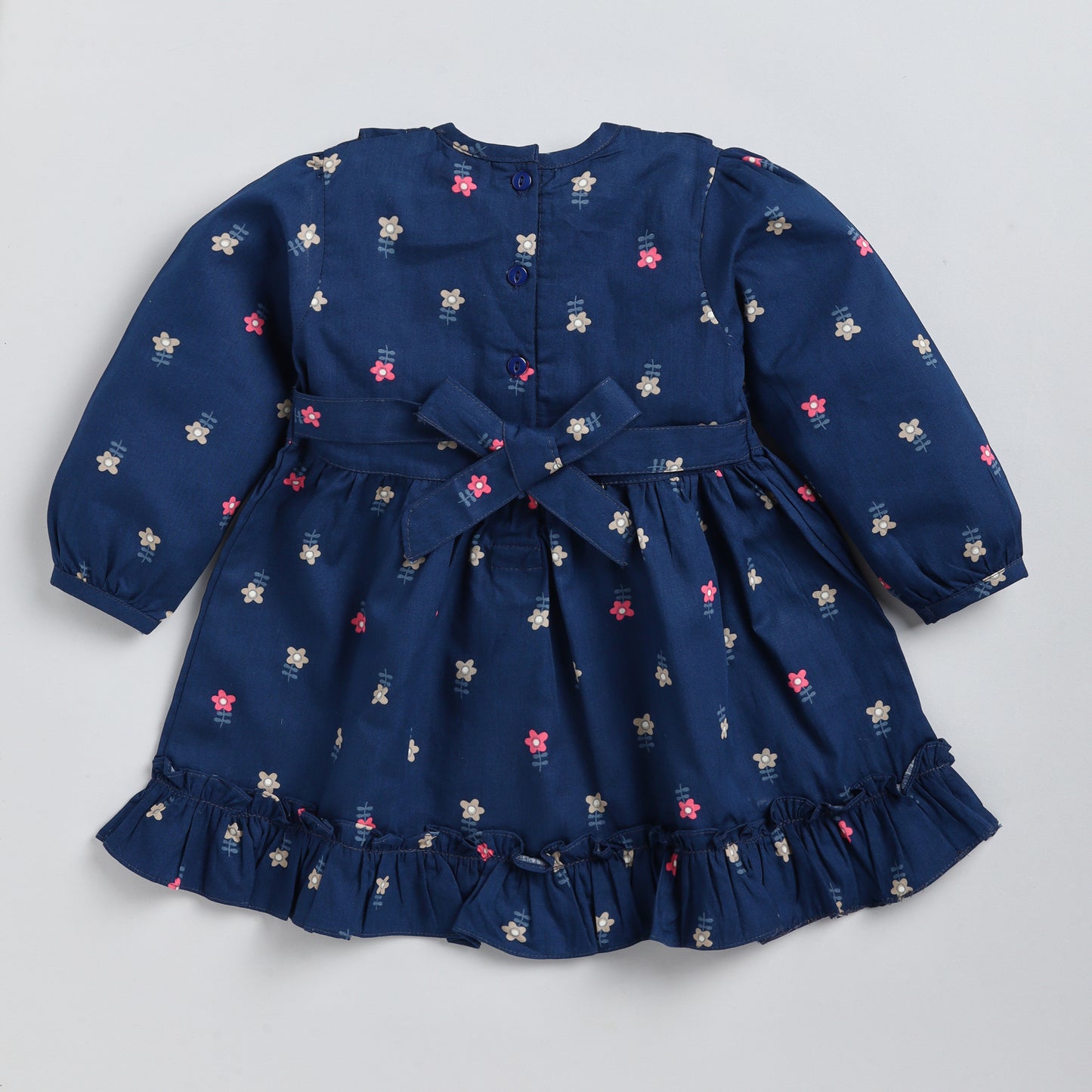 Star Print Woven Smocking Frock