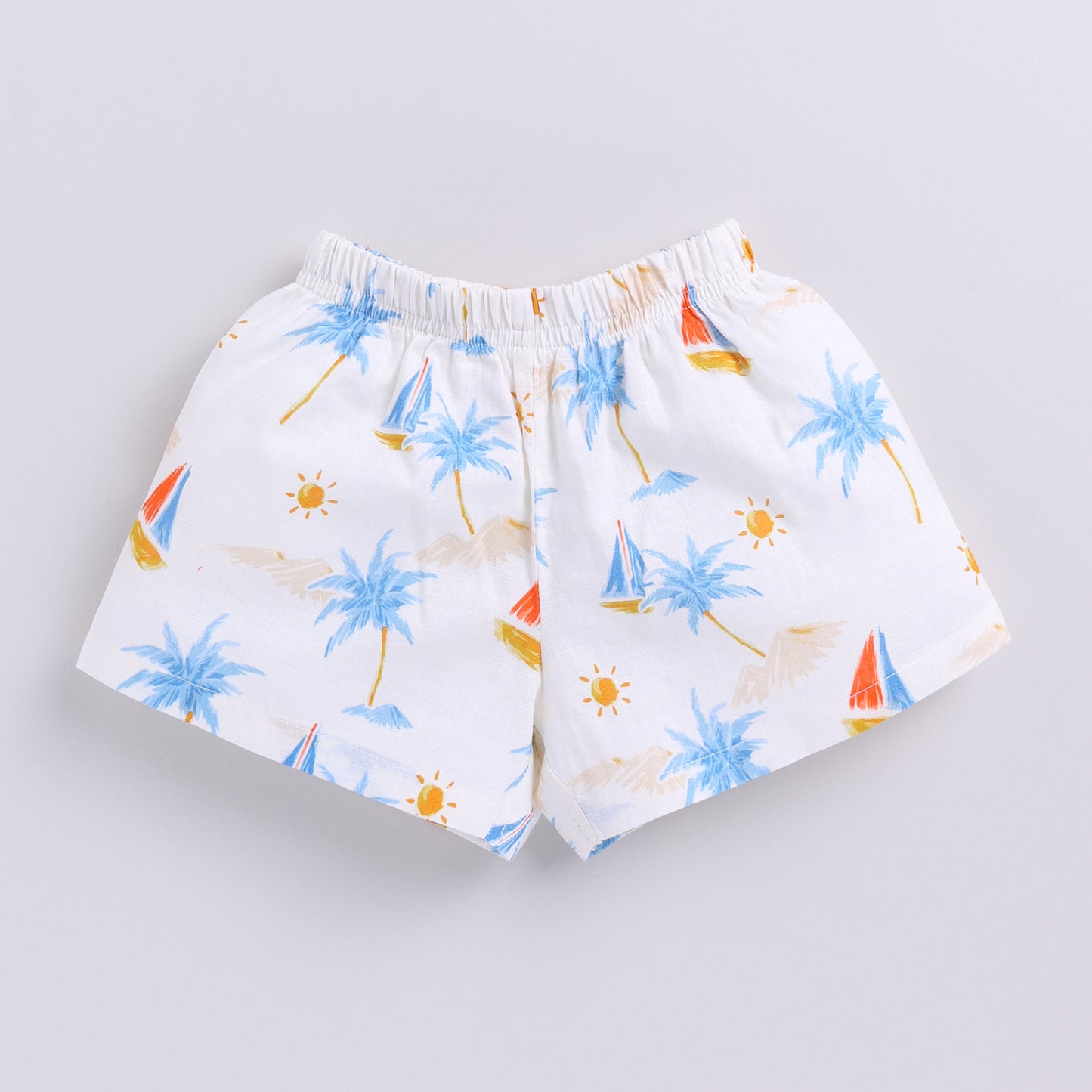 Nautical Print Top with Shorts