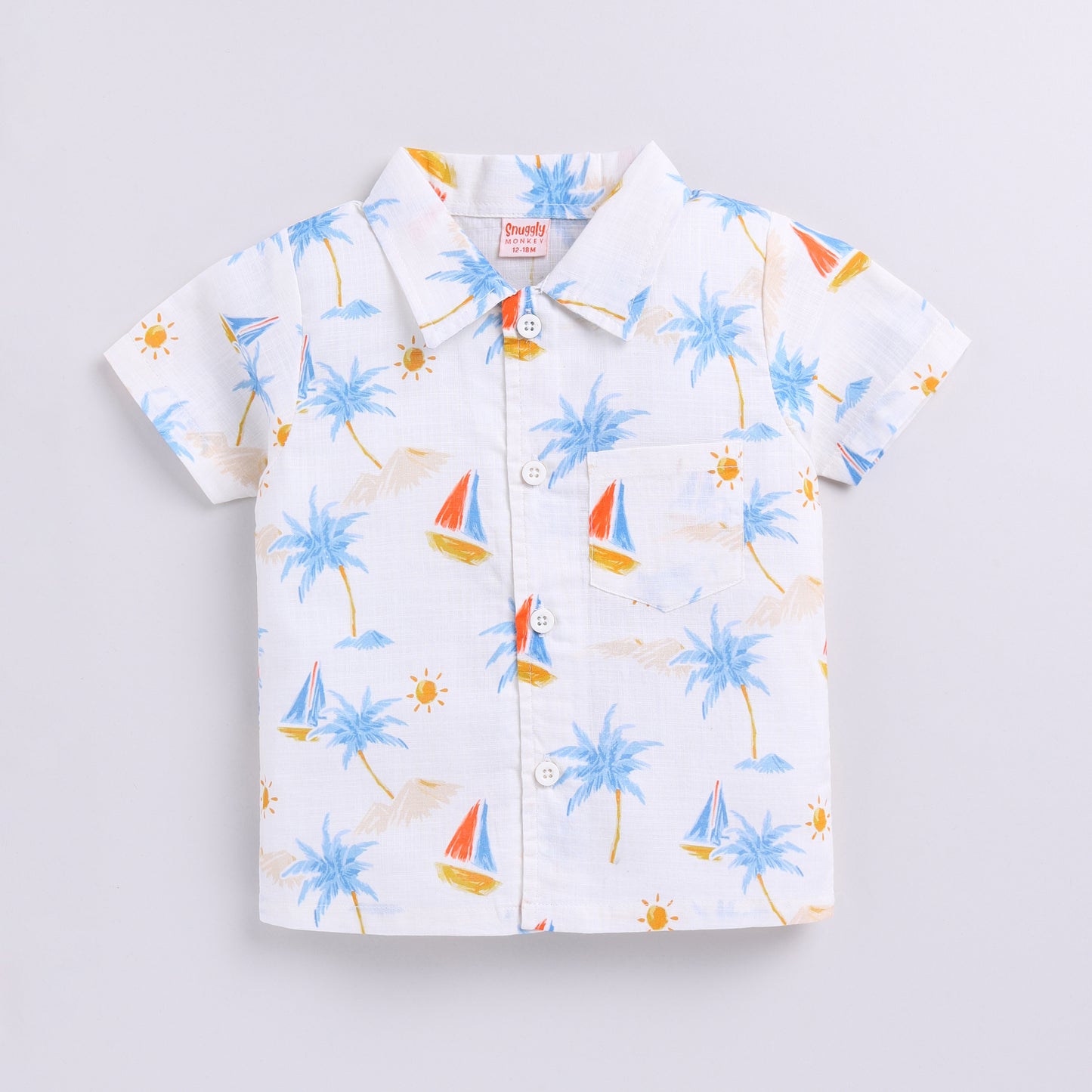Nautical Print Top with Shorts