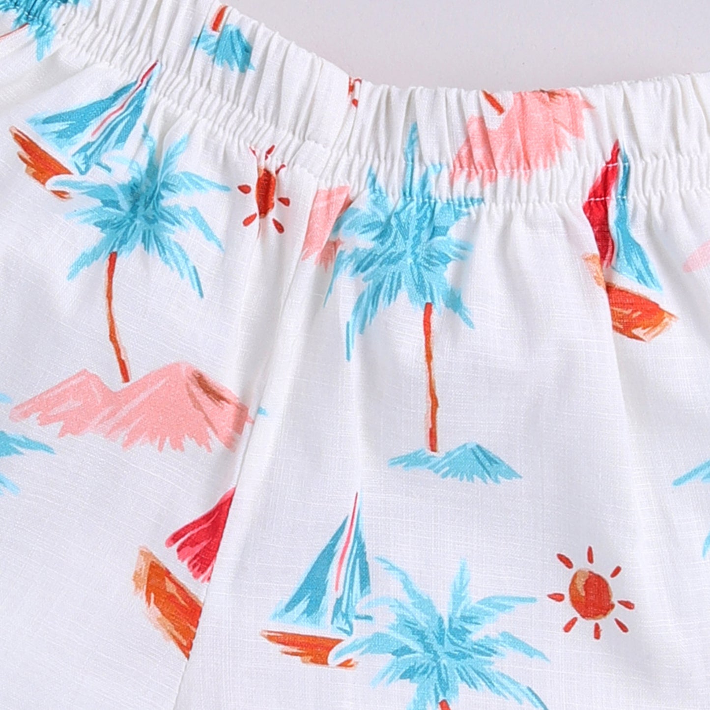 Nautical Print Top with Shorts
