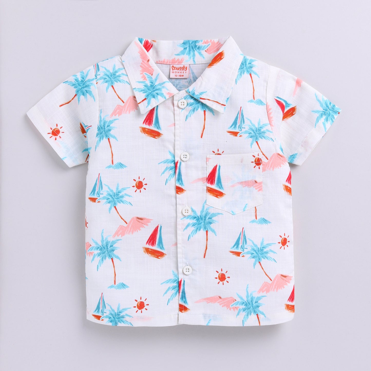 Nautical Print Top with Shorts