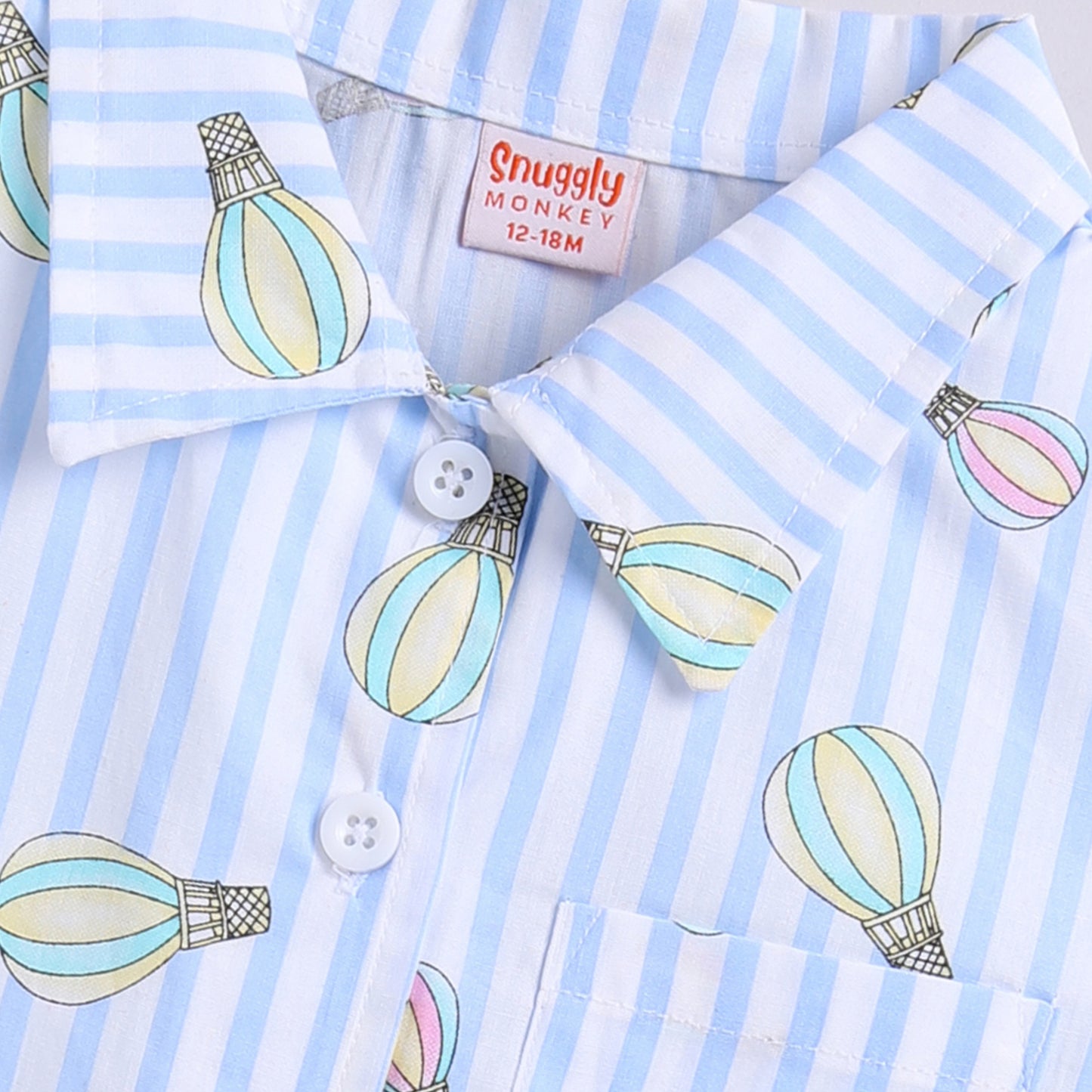 Hot Air Balloon Co-ord Set - Blue