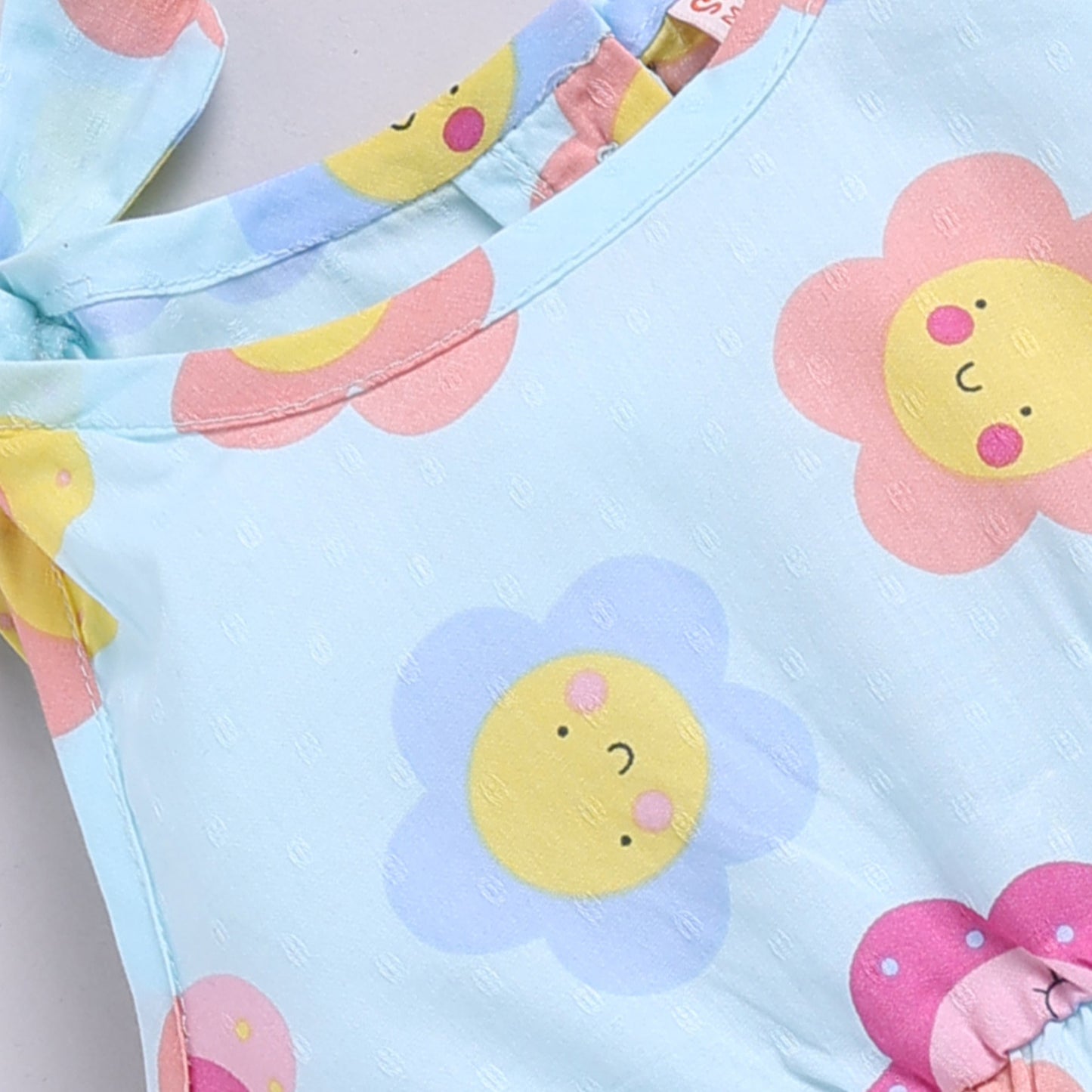 Floral Print Summer Frock with Hairband