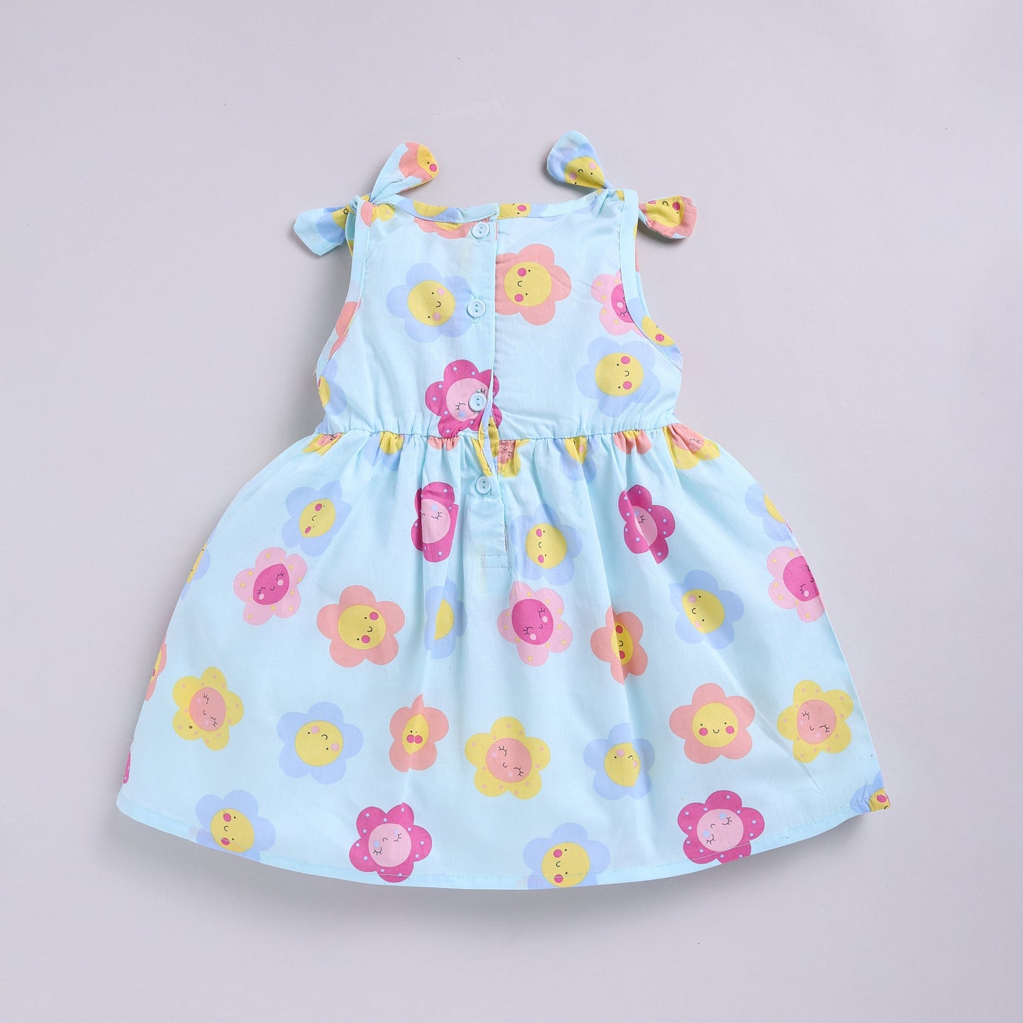 Floral Print Summer Frock with Hairband