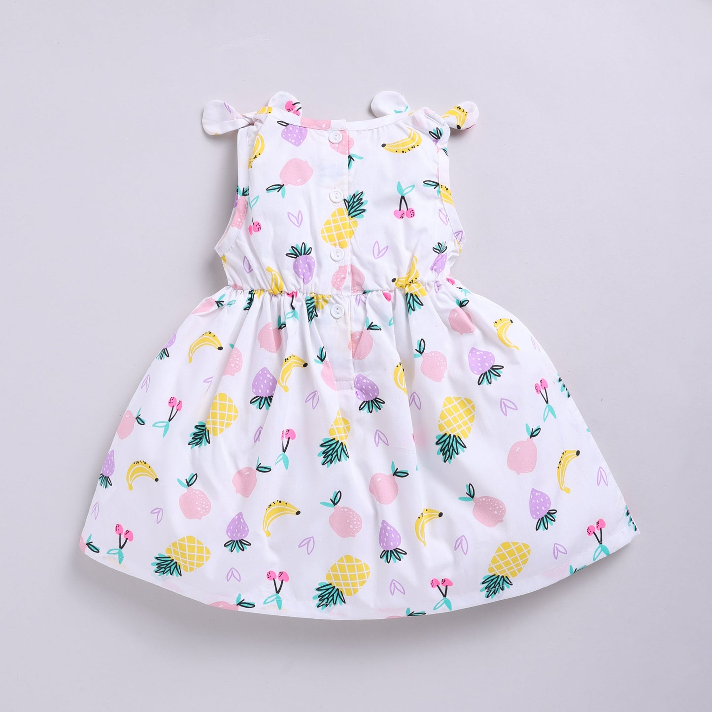 Fruit Print Summer Frock with Hairband