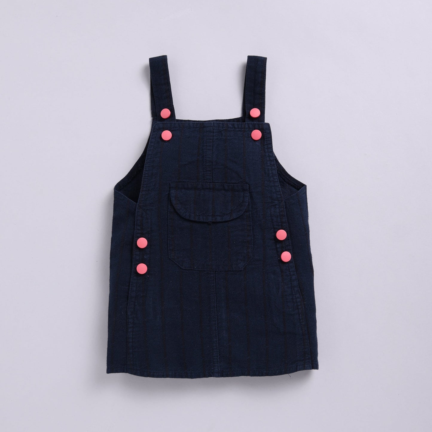 Denim Frock with a Floral Print Inner