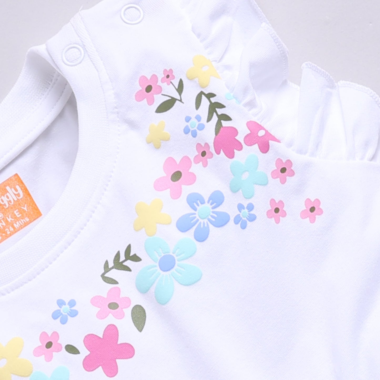 Floral Print Summer Frock with Hairband