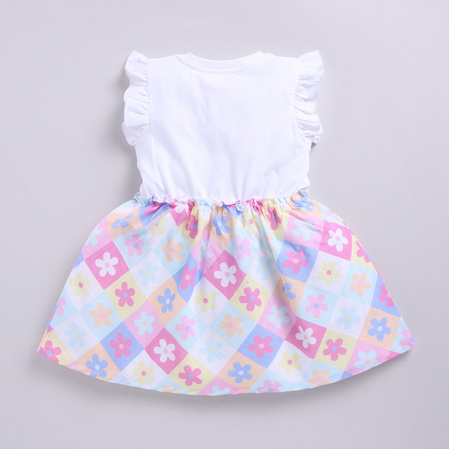 Floral Print Summer Frock with Hairband
