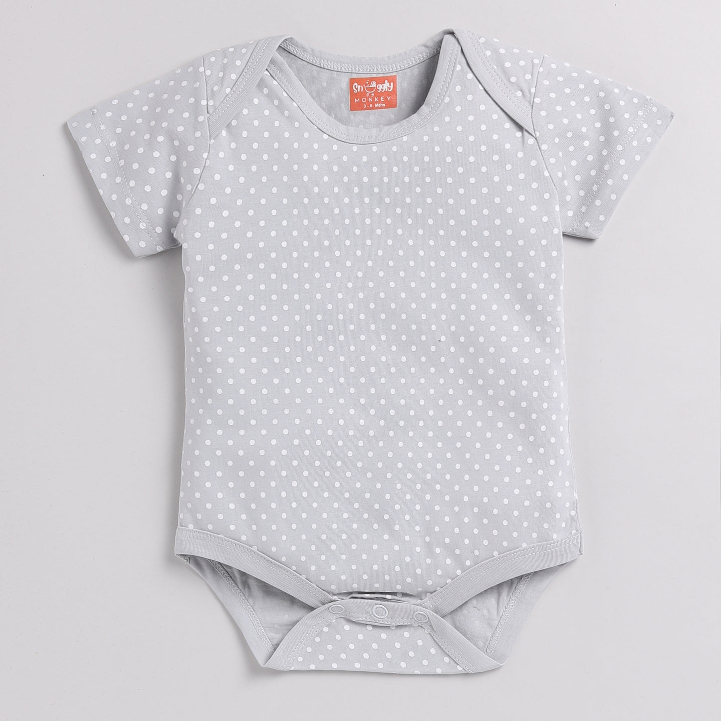 Happy Bear & Heart Print Pack of 3 Onesies