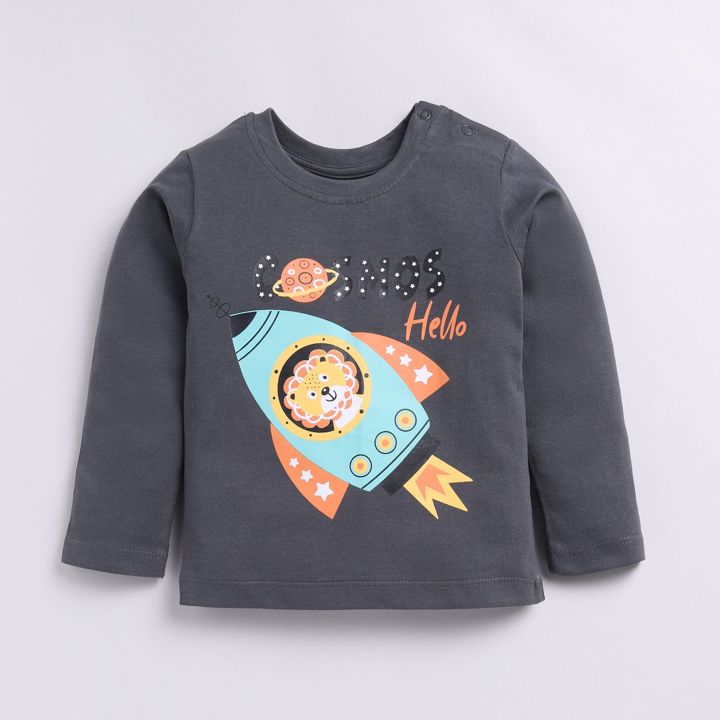 Space Rocket Print Nightsuit