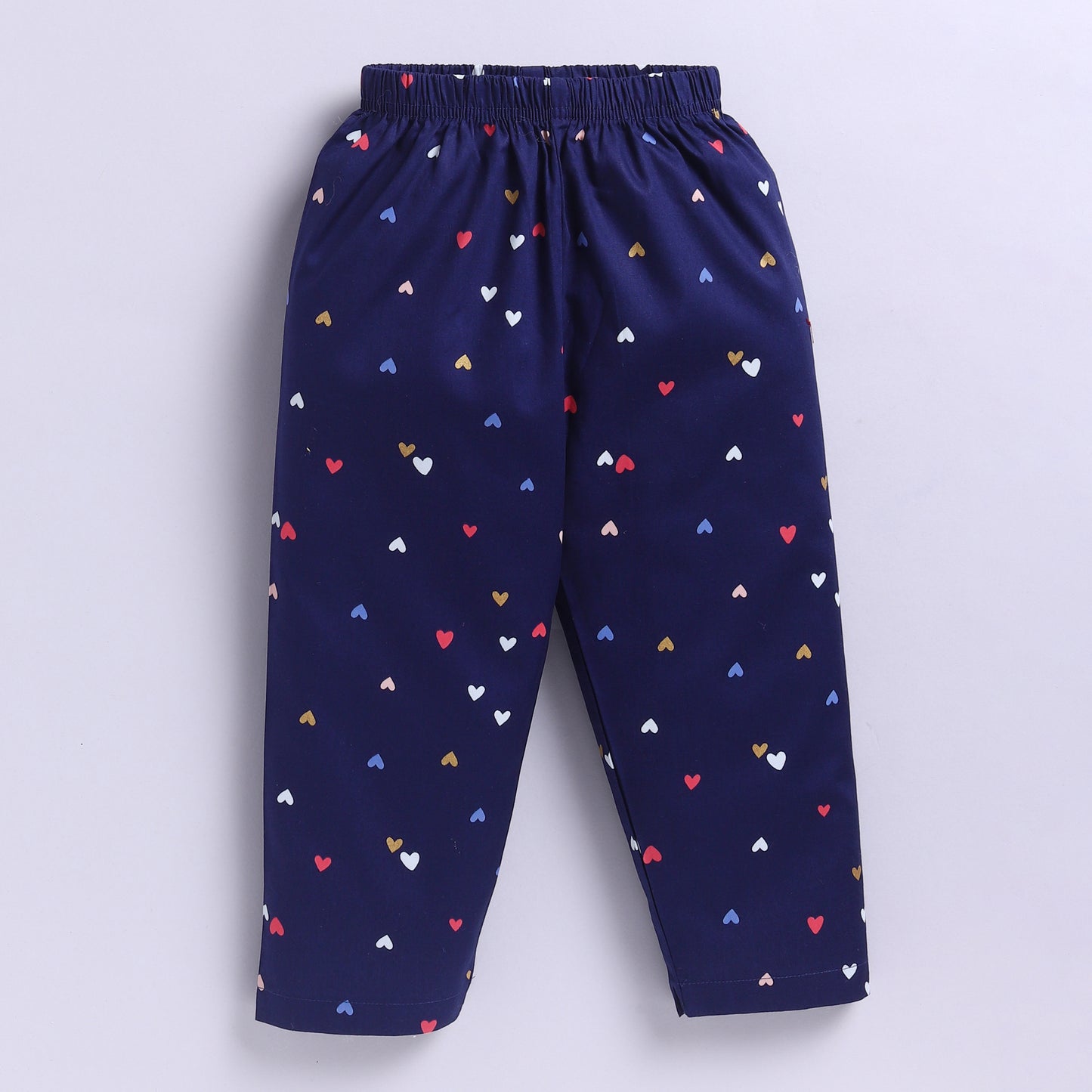 Navy Blue Heart Print | 100% Cotton Sleepwear