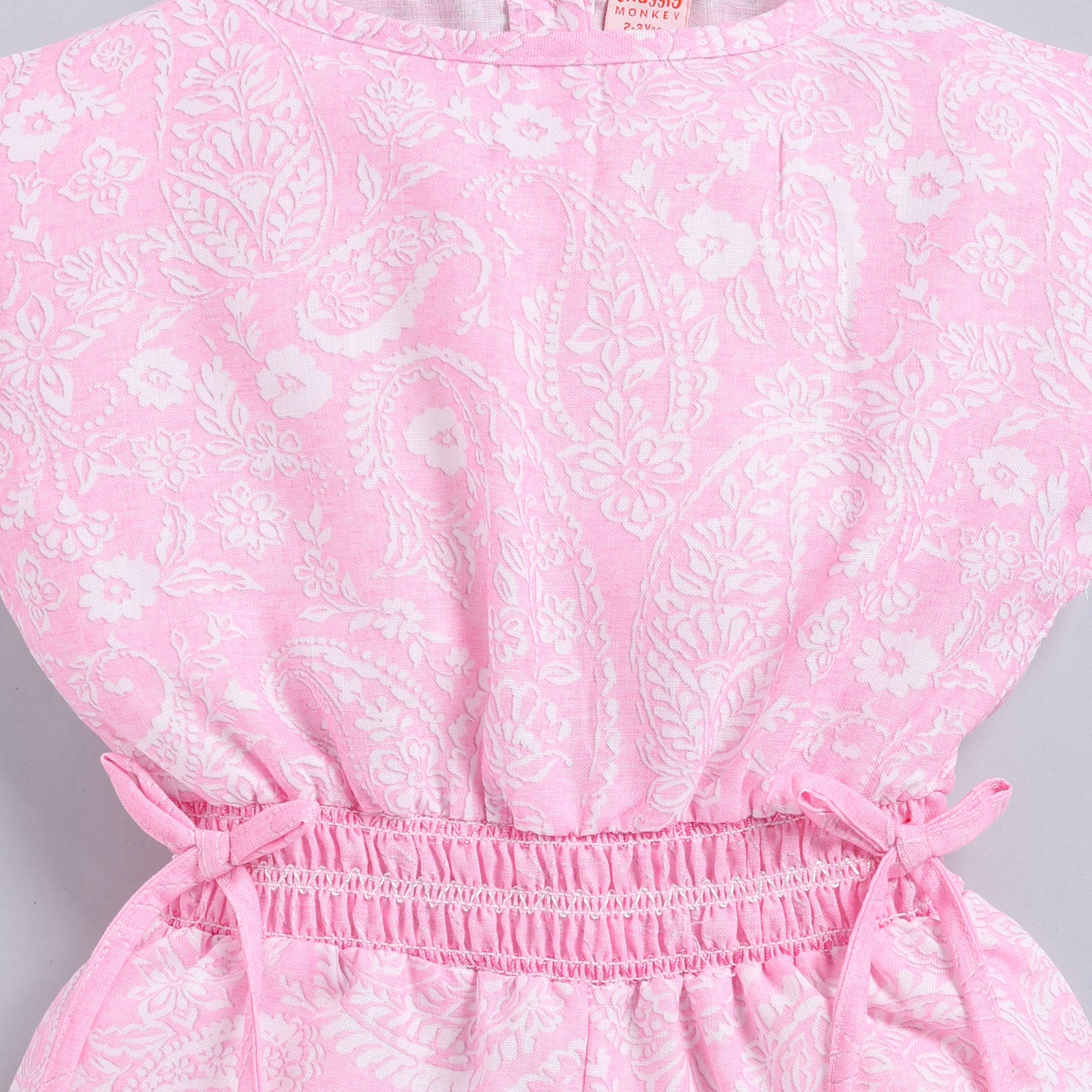 Pink Floral Print Jumpsuit