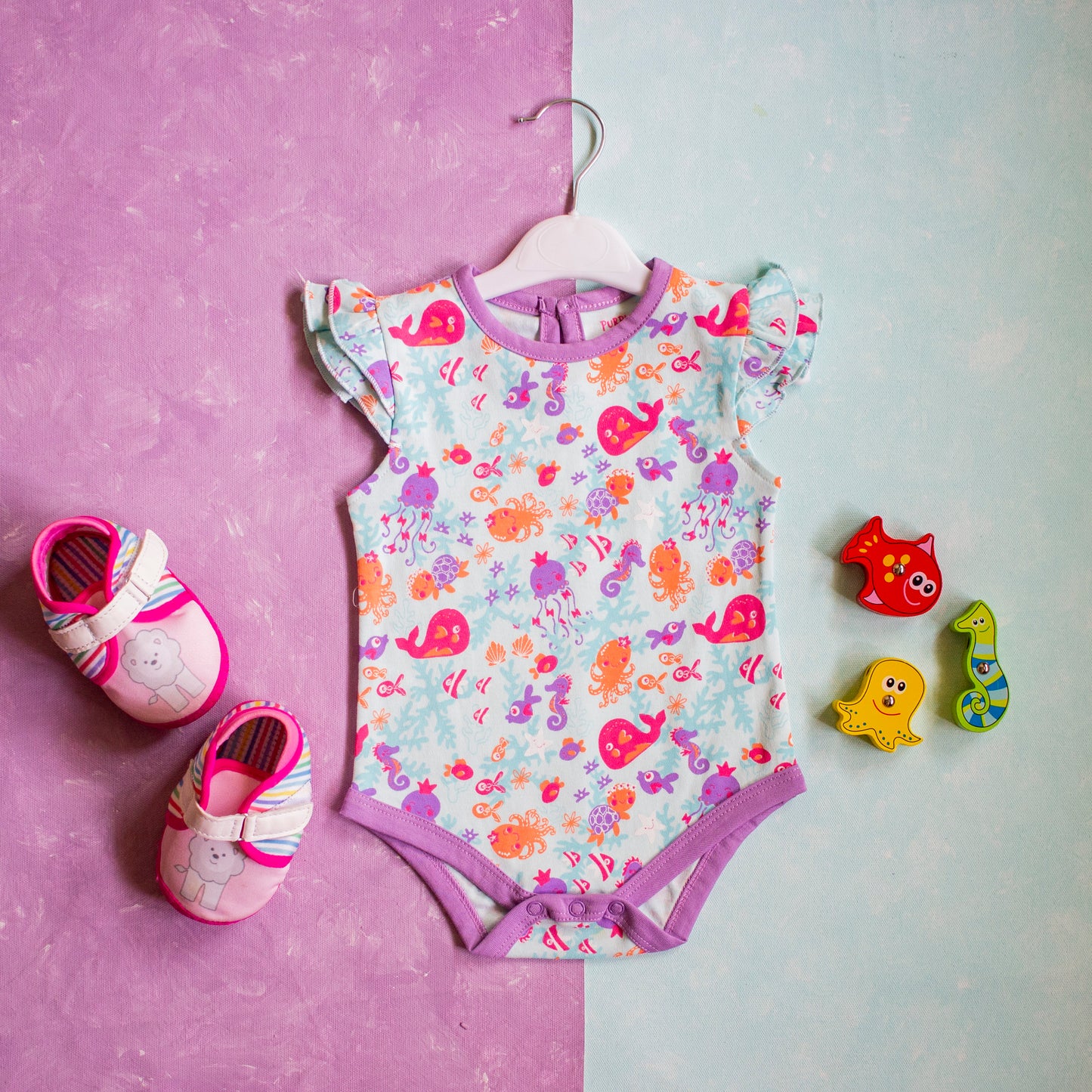 Pack of Three Ocean Theme Onesies