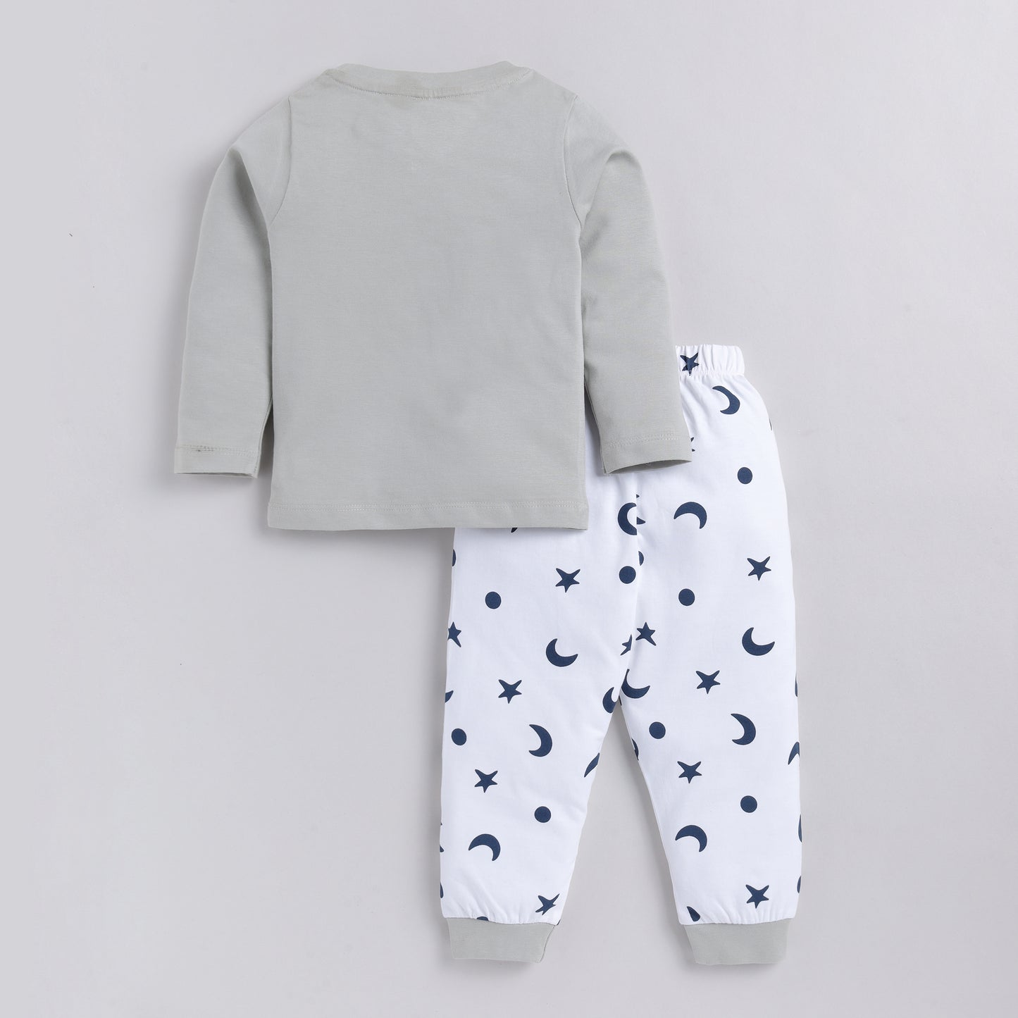 Owl Print Full-Sleeves Nightsuit