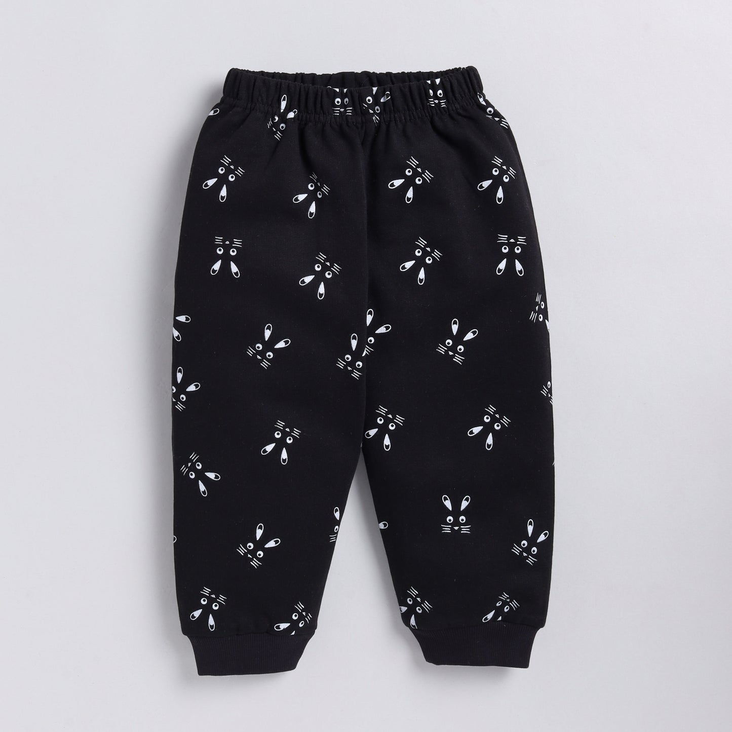 Cat Print Sweat Shirt with Joggers