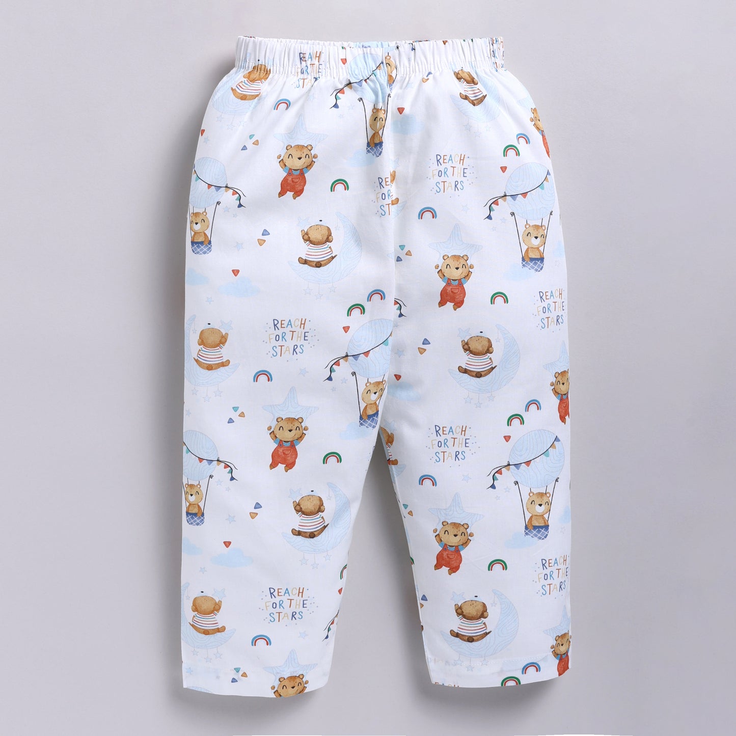 Bear & Rainbow Print Pyjama Set