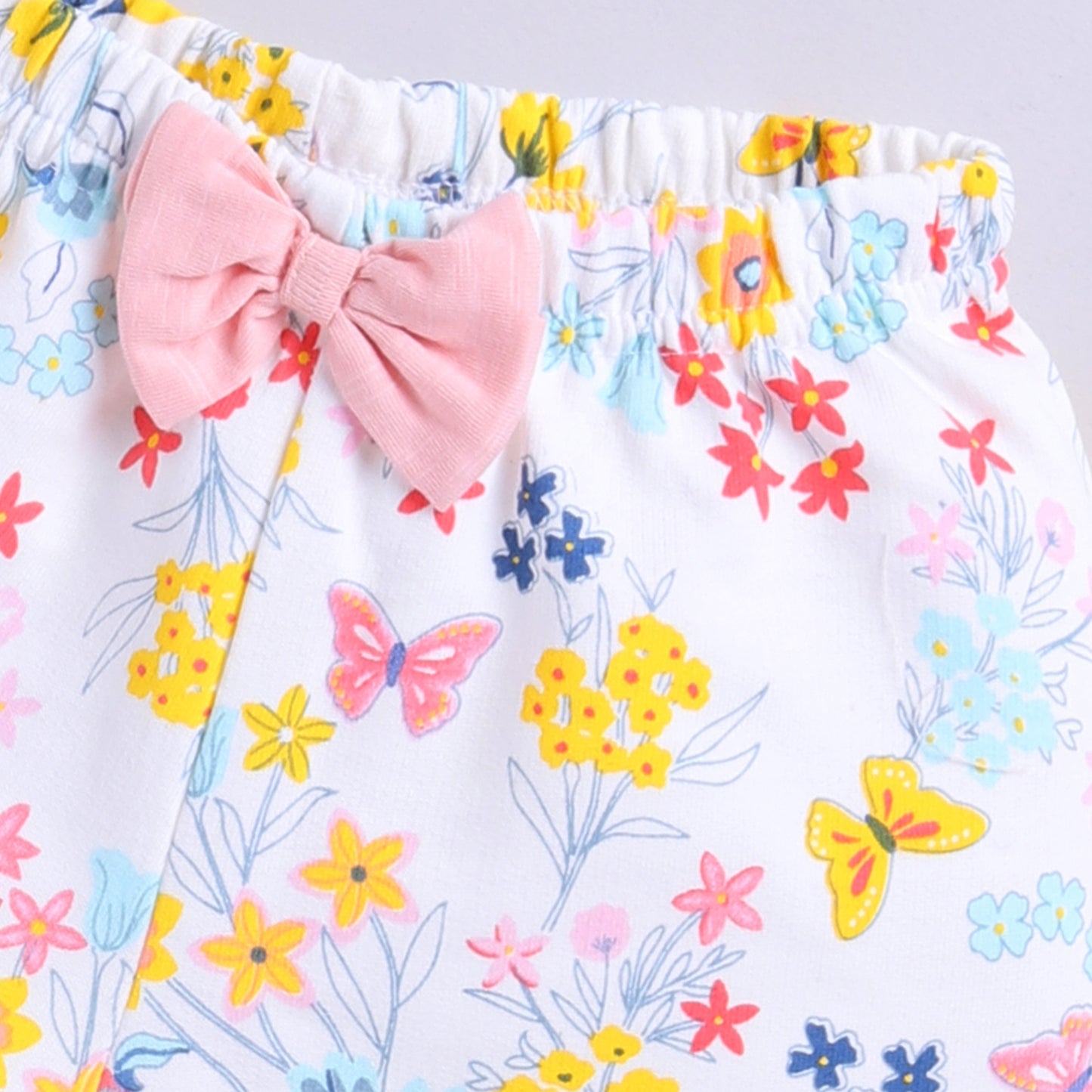 Butterfly Top with Shorts with Beads Embroidery