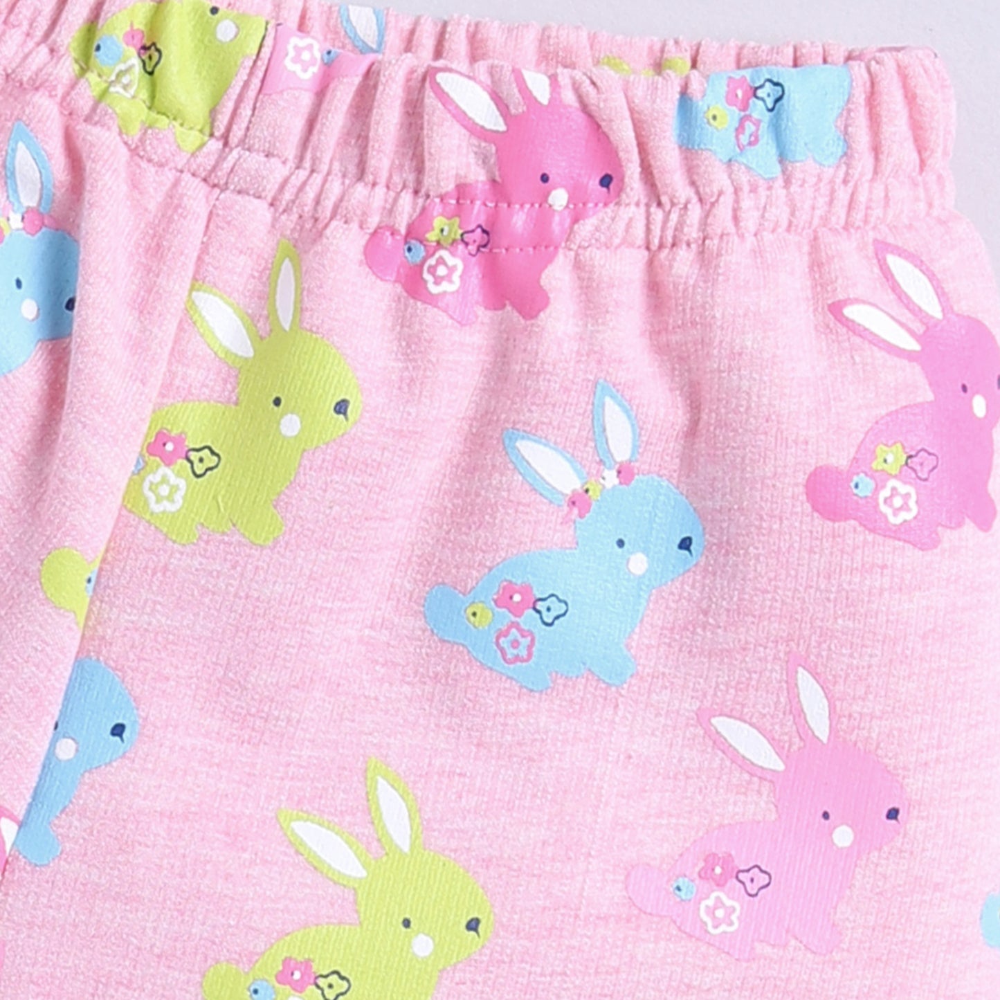Bunny Print Top with Shorts