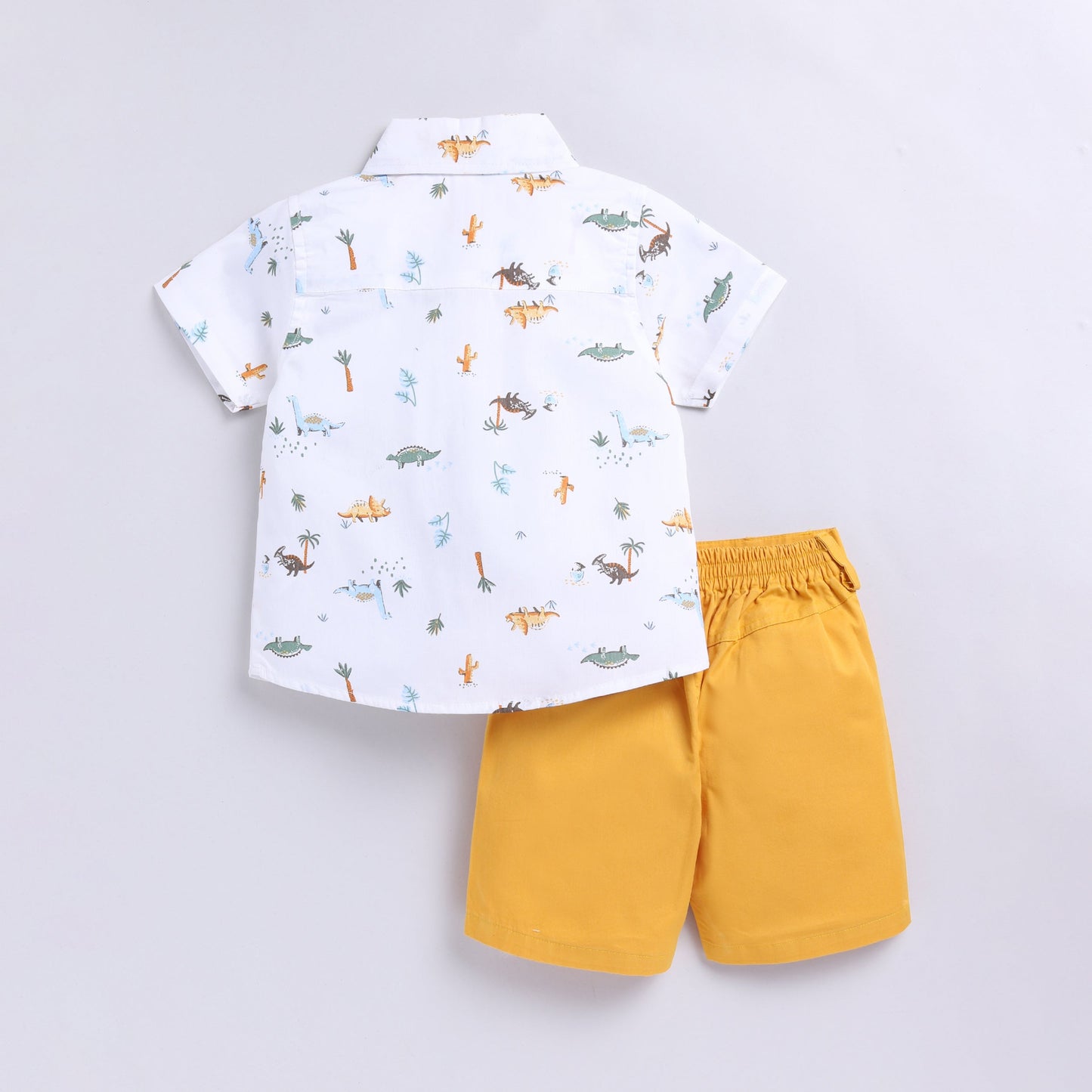 Dino Print Top with Shorts Set