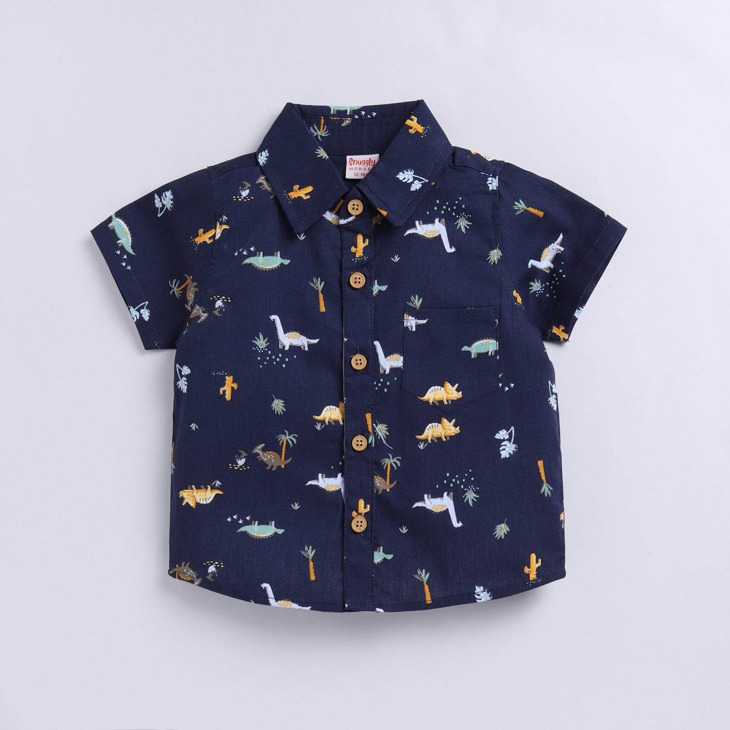 Dino Print Top with Shorts Set