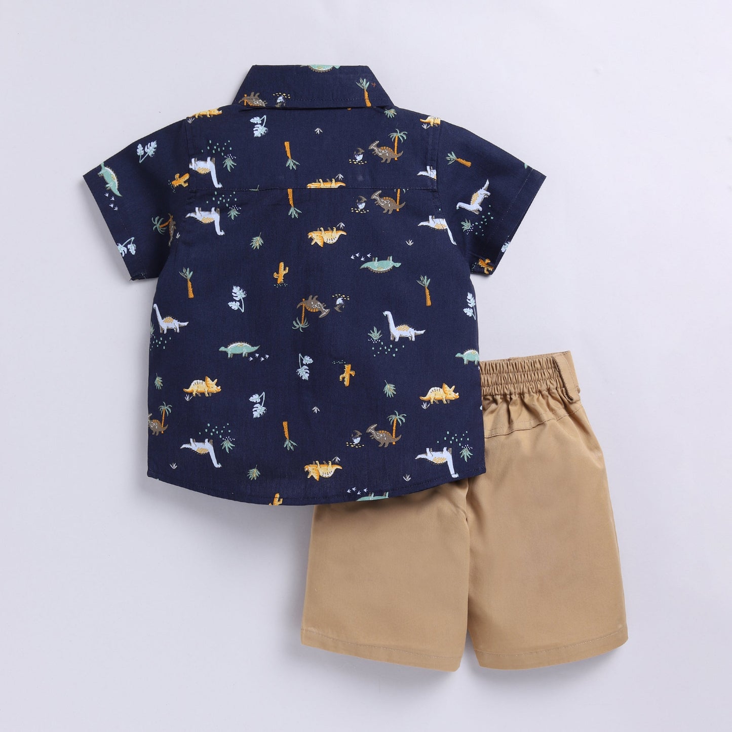 Dino Print Top with Shorts Set