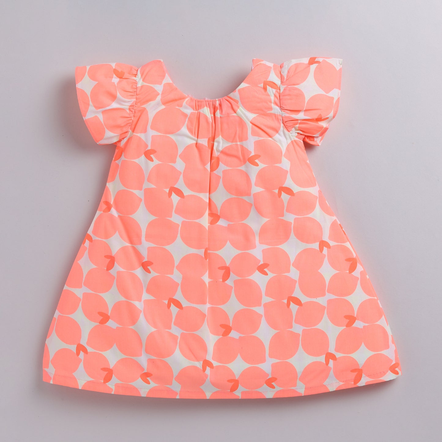 Neon Orange Summer Frock with Hairband