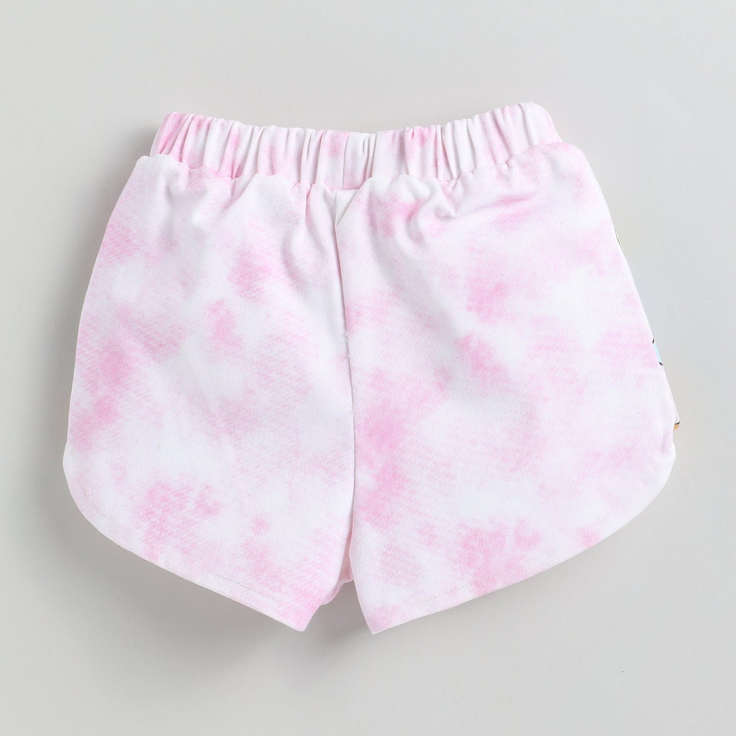 Bear Print Pink Top with Shorts