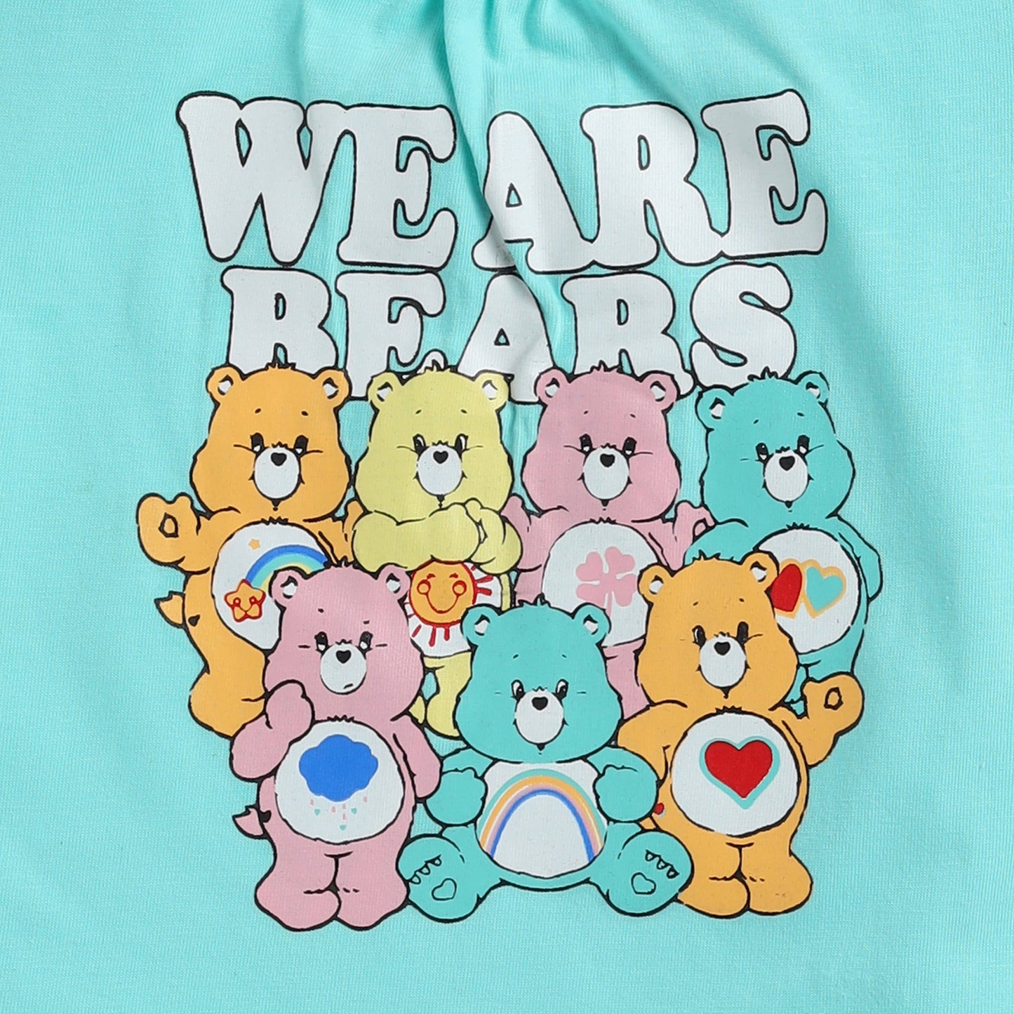 Bear Print Blue Top with Shorts