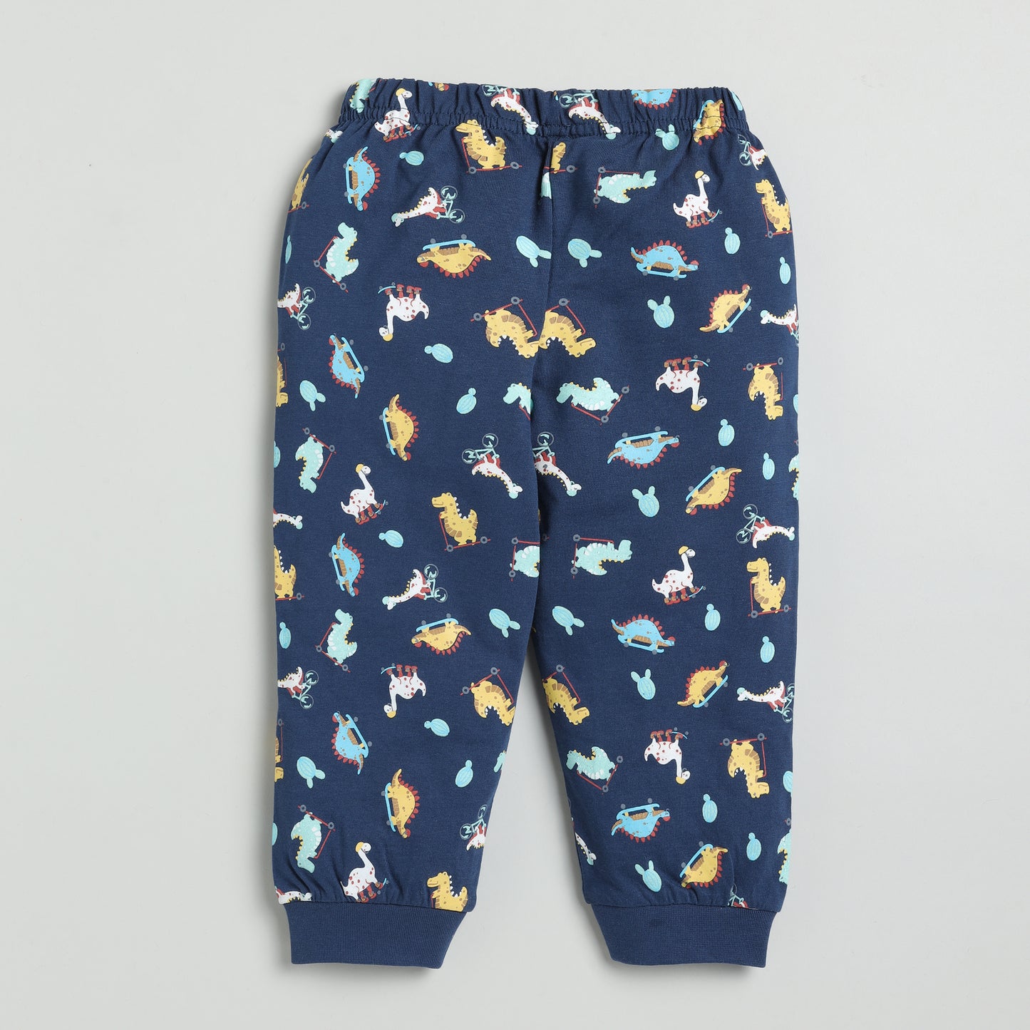 Dino Print full-Sleeves Nightsuit Set