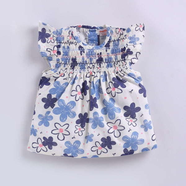 Girls floral print top with shorts set