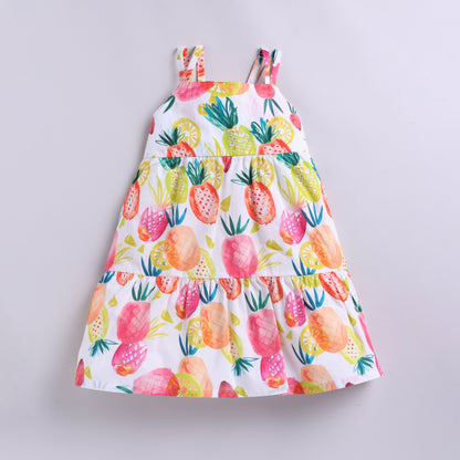 Girls Pineapple Print Frock