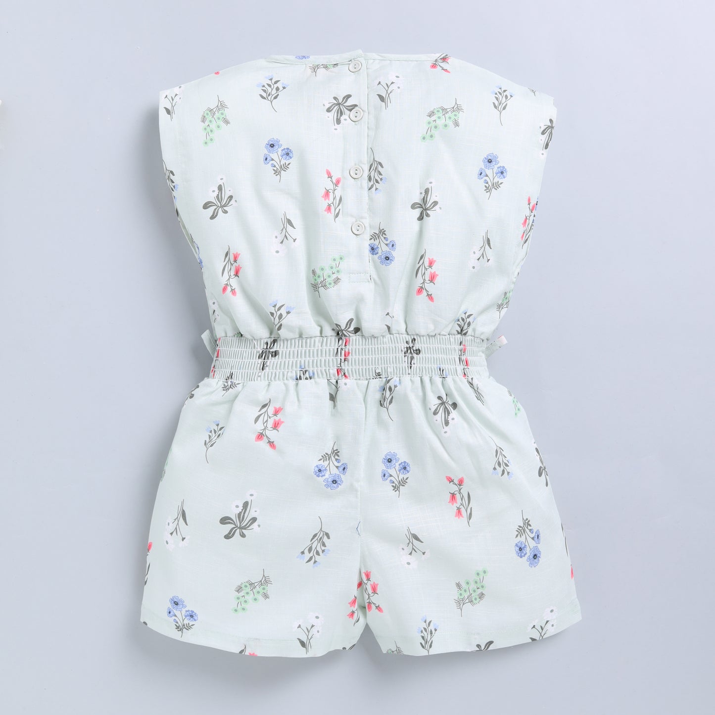 Floral Print Half Jumpsuit