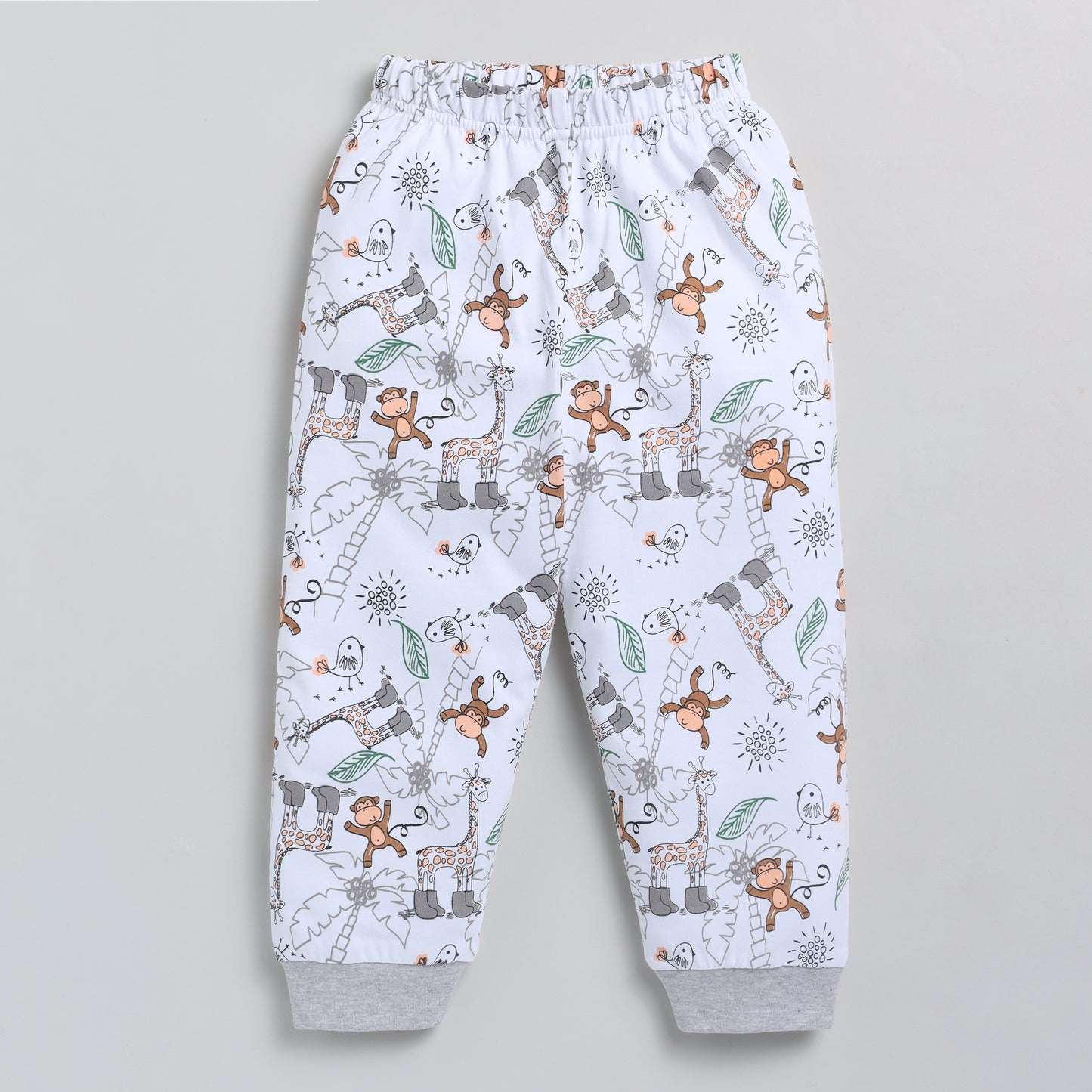 Animals Print Full-Sleeves Nightsuit