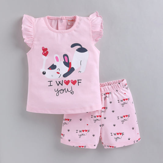 Puppy Print Cotton Co-ord Set for Infant