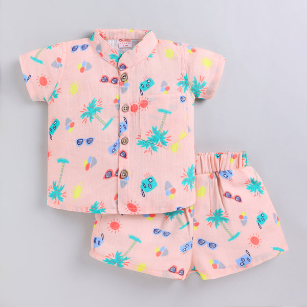 Summer Holiday Print Co-ord Set for Infants