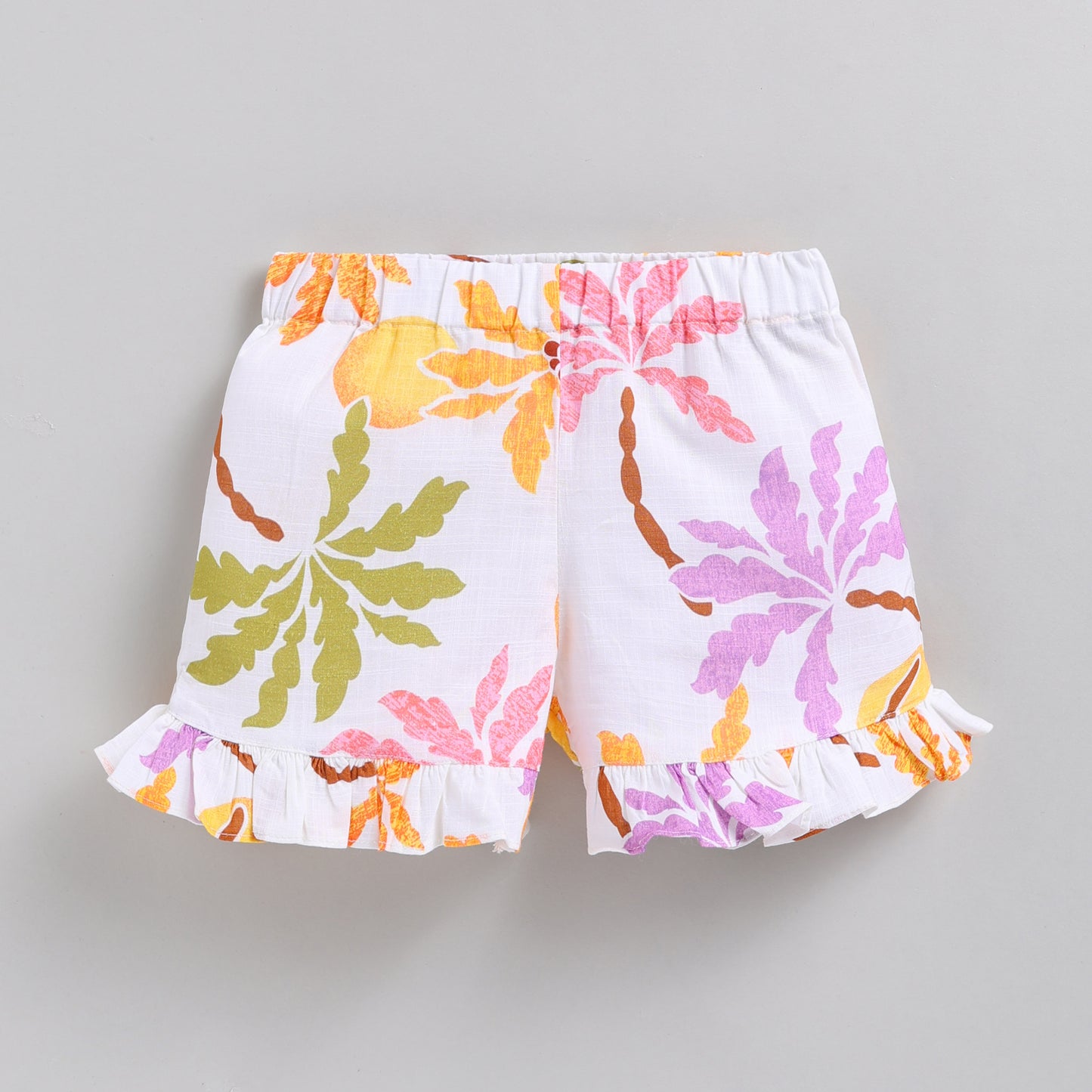 Girls Tropical Print Soft Summer Co-ord