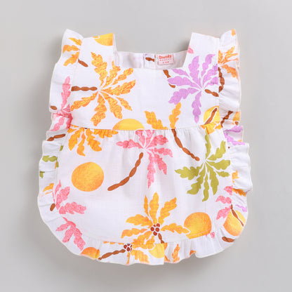 Girls Tropical Print Soft Summer Co-ord