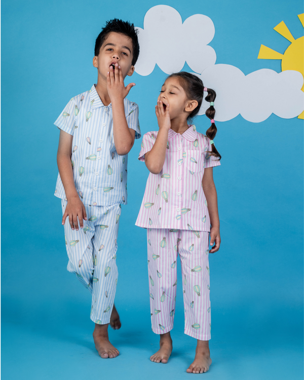 Hot Air Balloon Co-ord Set - Blue